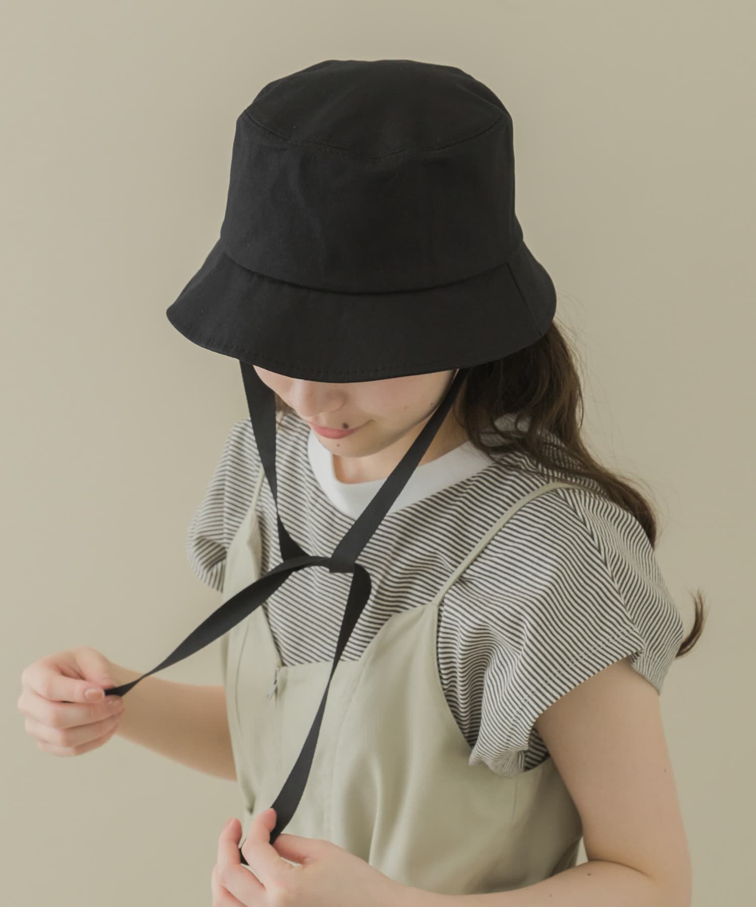 SMELLY「コットンリボンバケットハット」|ハット|