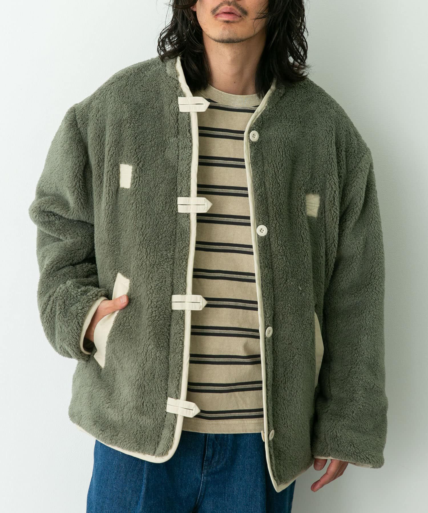 Sonny Label 「『別注』ARMY TWILL&times;Sonny Label　Reversible Jacket」|ノーカラーコート|