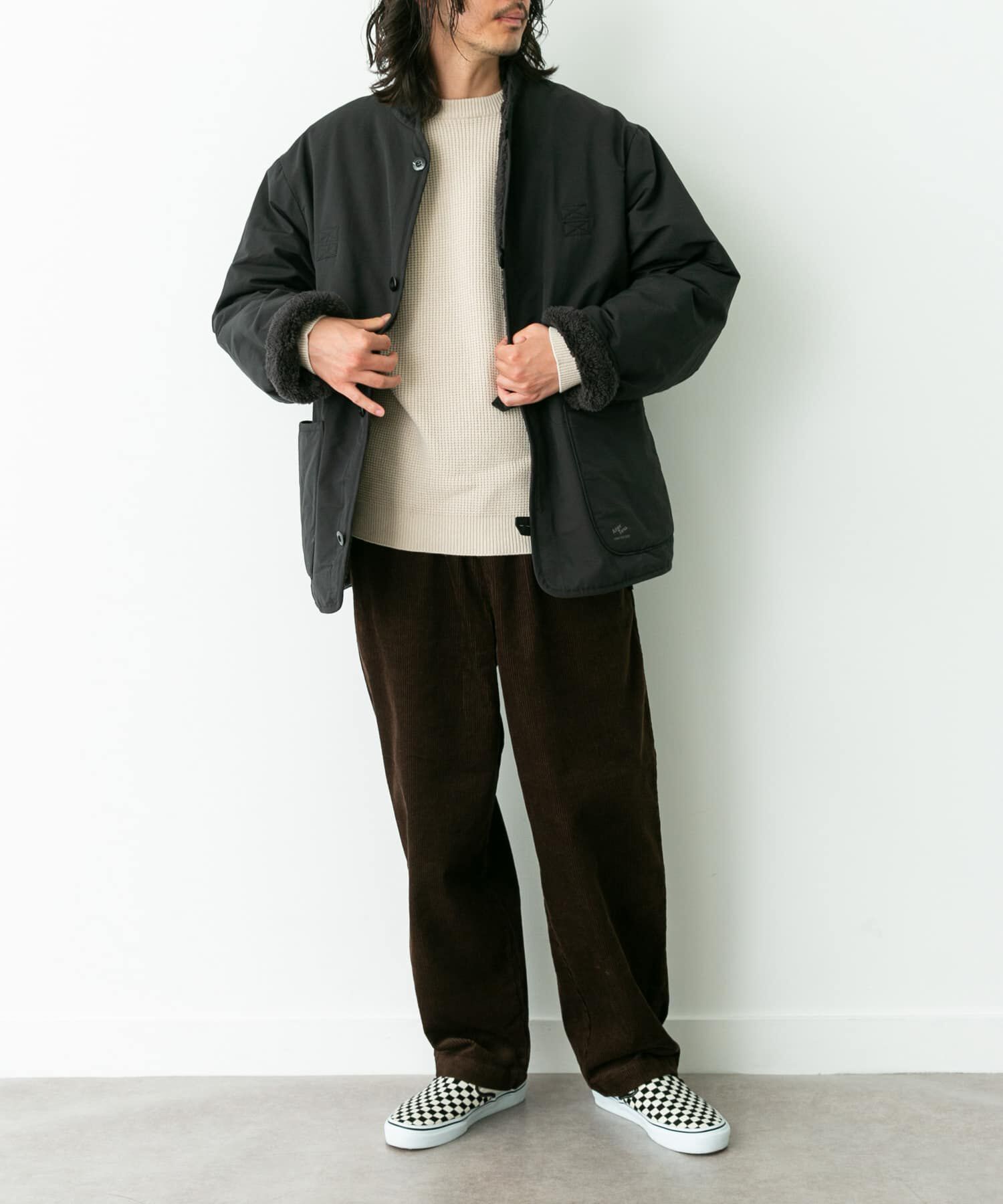 Sonny Label 「『別注』ARMY TWILL&times;Sonny Label　Reversible Jacket」|ノーカラーコート|