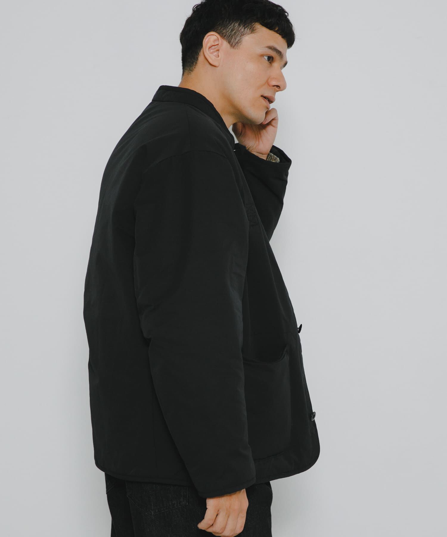 Sonny Label 「『別注』ARMY TWILL&times;Sonny Label　Reversible Jacket」|ノーカラーコート|