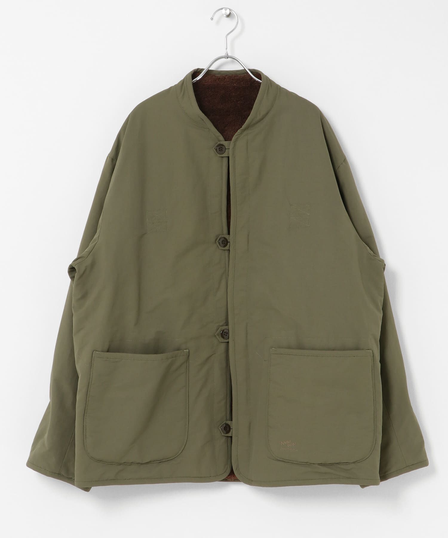 Sonny Label 「『別注』ARMY TWILL&times;Sonny Label　Reversible Jacket」|ノーカラーコート|