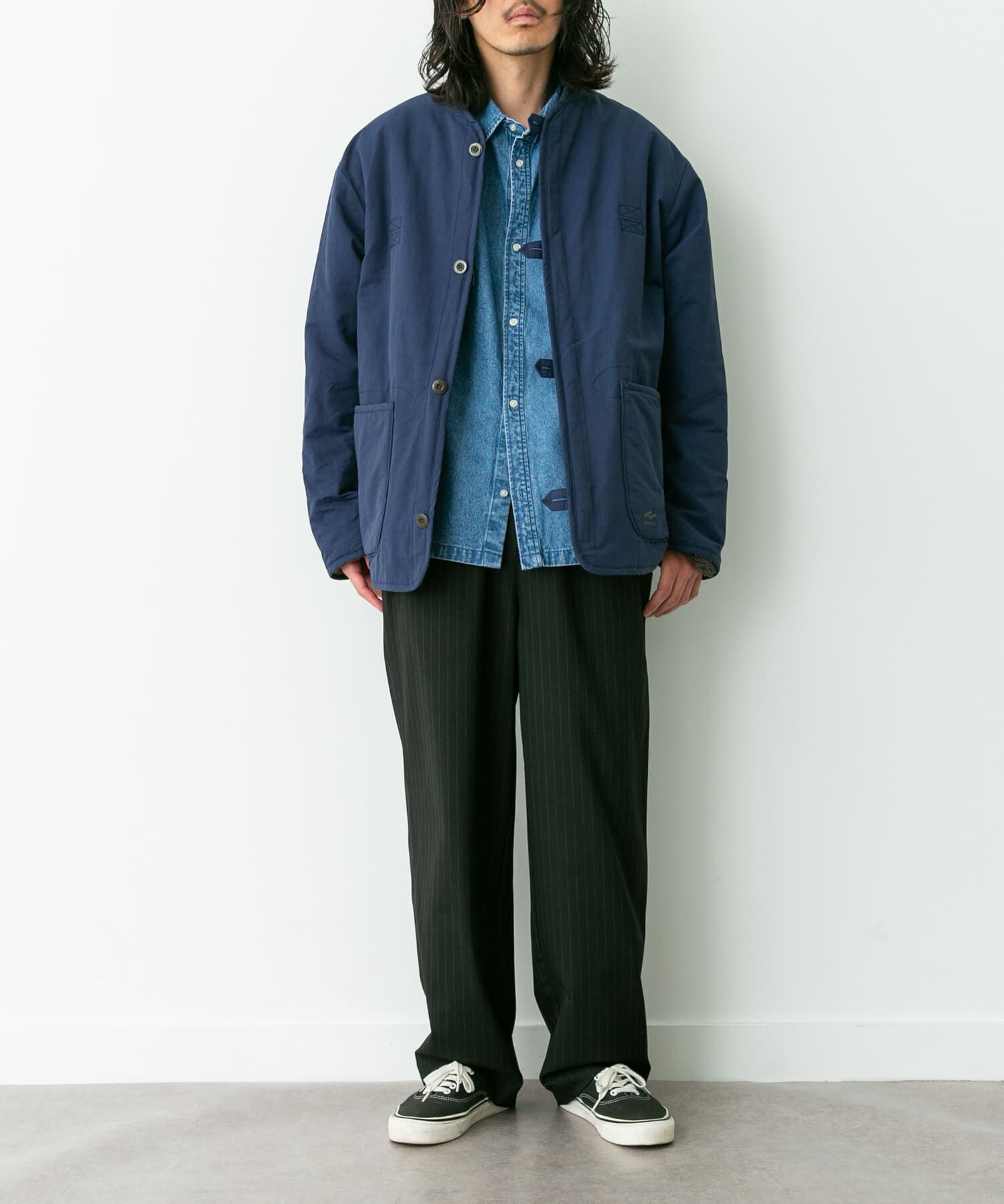Sonny Label 「『別注』ARMY TWILL&times;Sonny Label　Reversible Jacket」|ノーカラーコート|