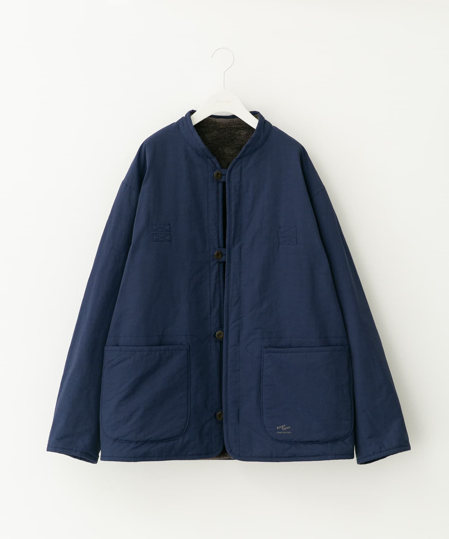 Sonny Label 「『別注』ARMY TWILL&times;Sonny Label　Reversible Jacket」|ノーカラーコート|