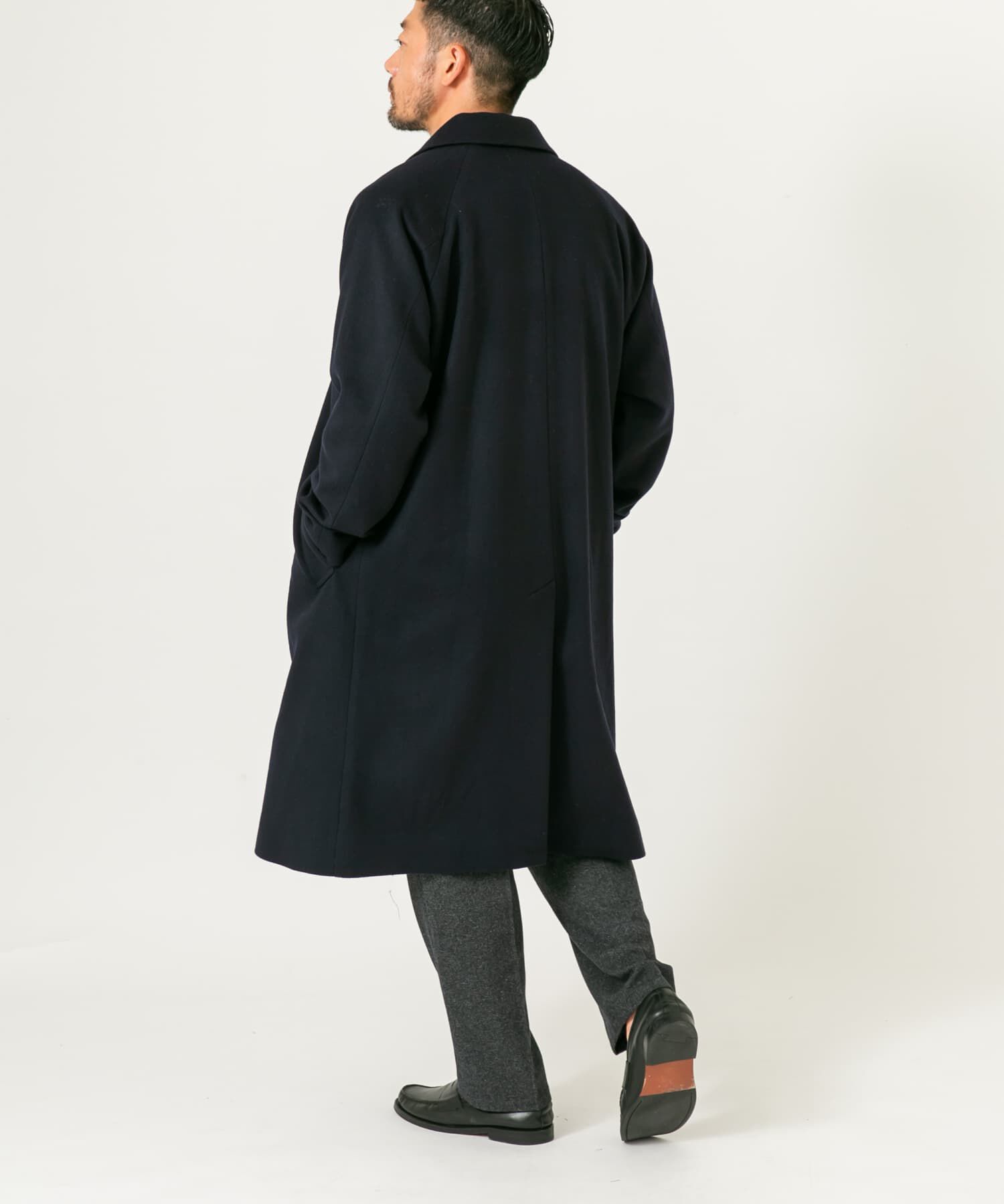 URBAN RESEARCH ROSSO「スーパー100 オーバーバルマカンコート」|ステンカラーコート|