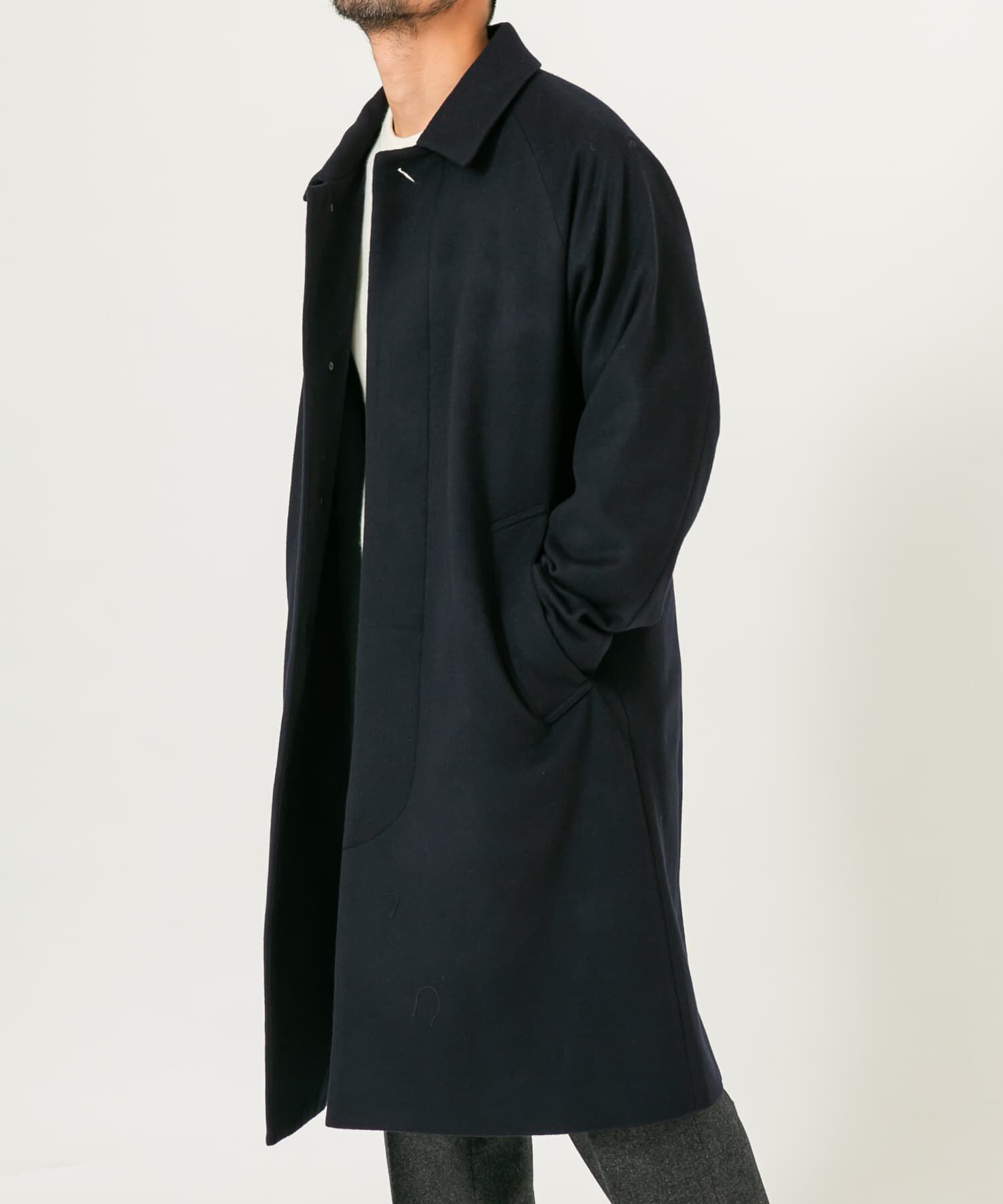 URBAN RESEARCH ROSSO「スーパー100 オーバーバルマカンコート」|ステンカラーコート|