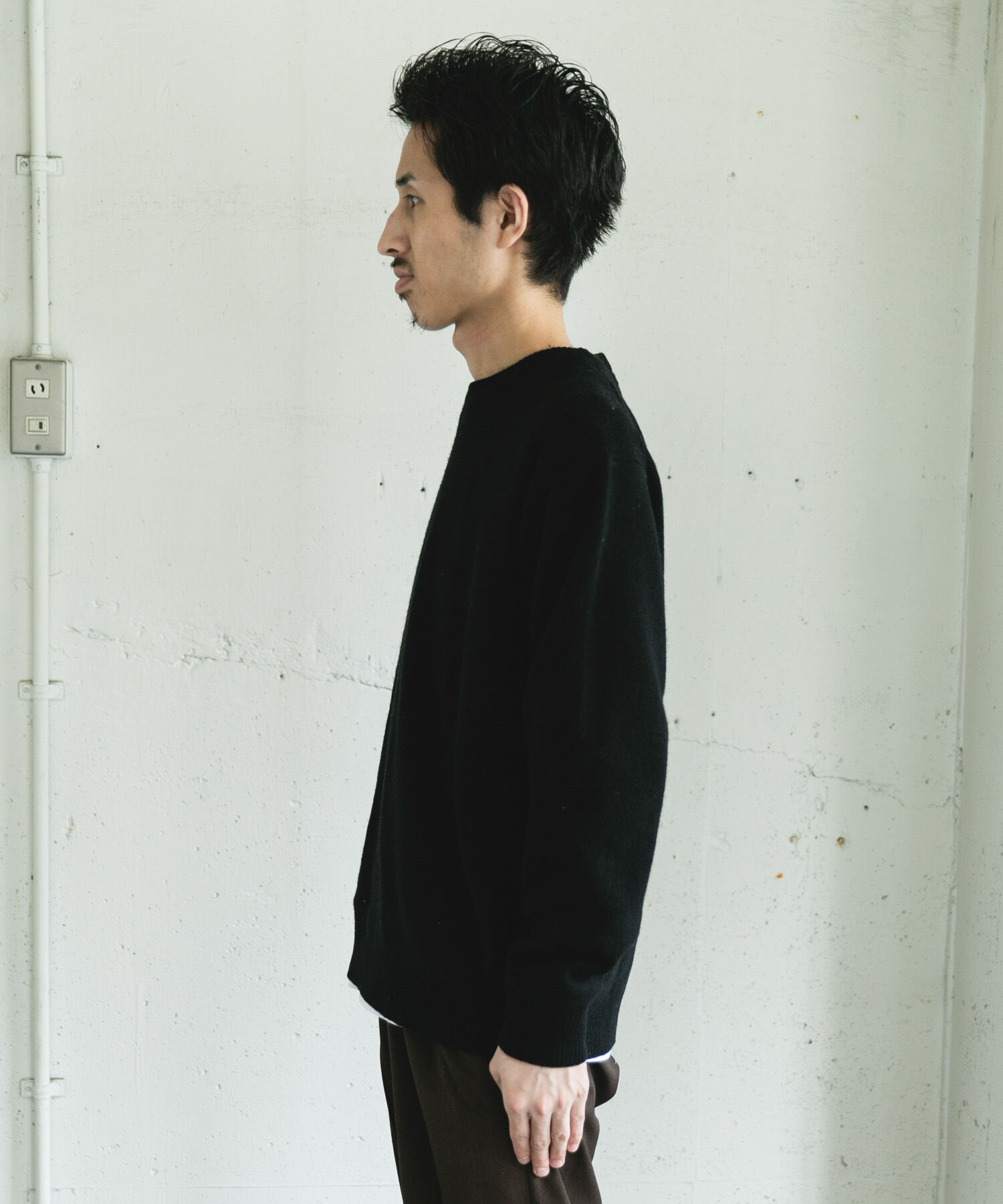 URBAN RESEARCH DOORS「ハミルトンウールクルーネックニット」|ニット・セーター|