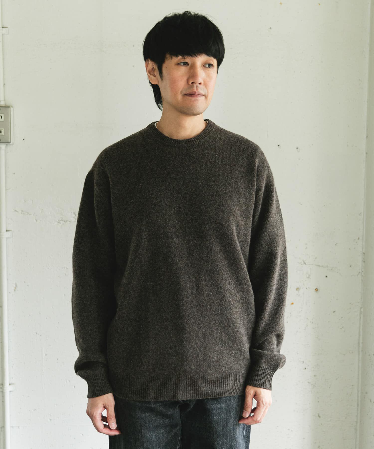 URBAN RESEARCH DOORS「ハミルトンウールクルーネックニット」|ニット・セーター|