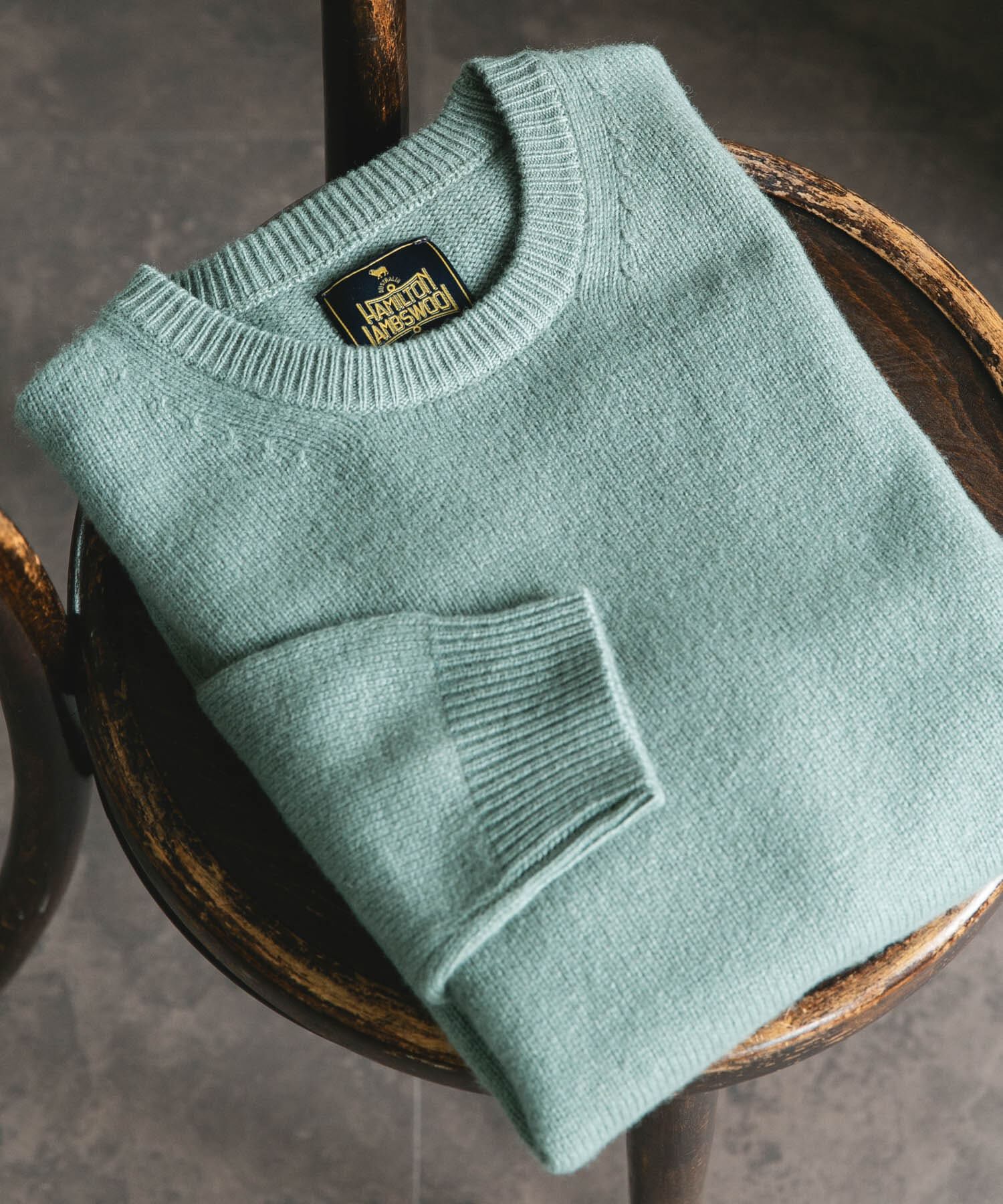 URBAN RESEARCH DOORS「ハミルトンウールクルーネックニット」|ニット・セーター|グリーン