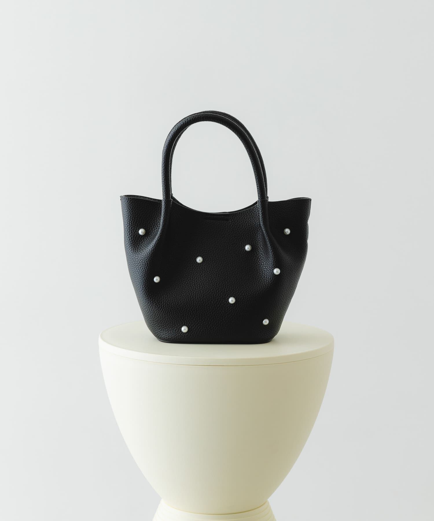 RODE SKO「インバッグ付ミニパールバッグ」|ハンドバッグ|ブラック