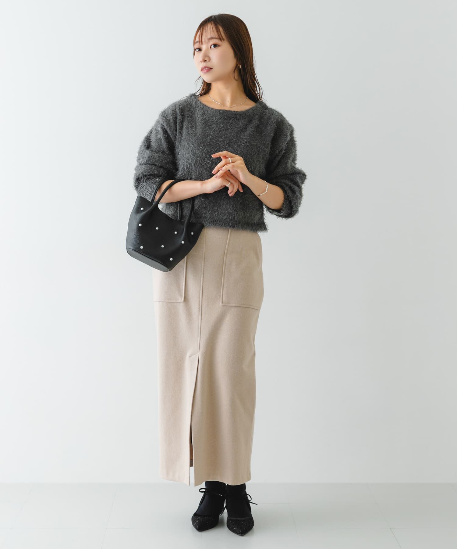 RODE SKO「インバッグ付ミニパールバッグ」|ハンドバッグ|