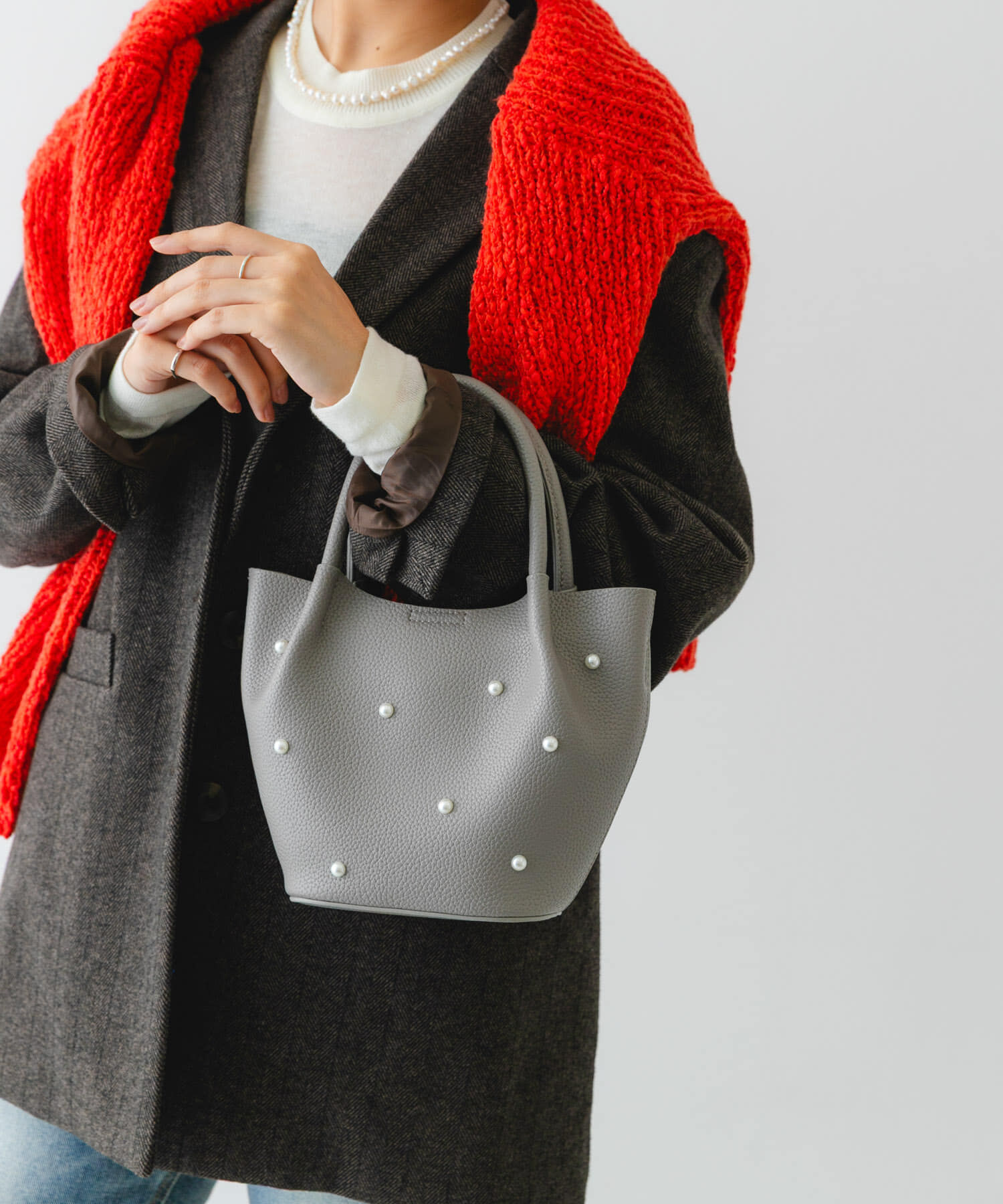 RODE SKO「インバッグ付ミニパールバッグ」|ハンドバッグ|