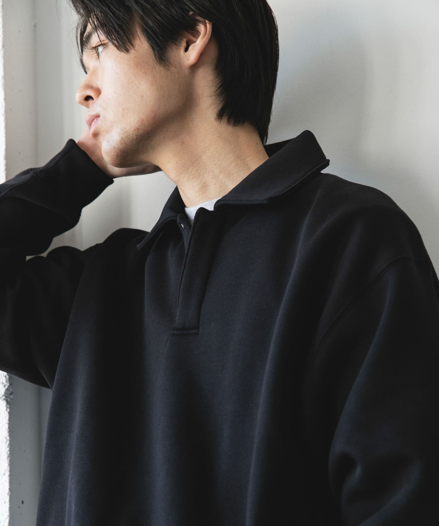 URBAN RESEARCH DOORS「裏起毛スウェットポロシャツ」|スウェット・ジャージ|