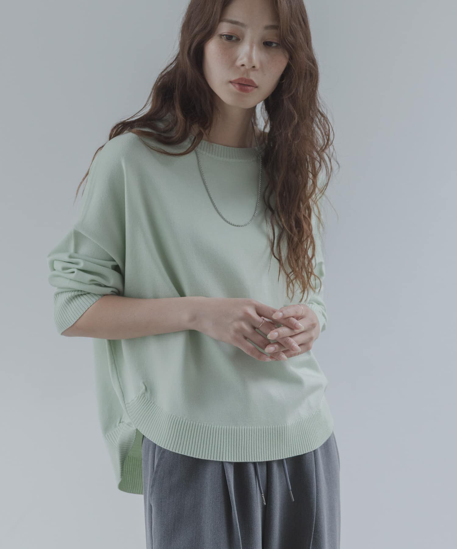 Sonny Label 「アンチピリングコクーンフォルムニット」|ニット・セーター|ミント
