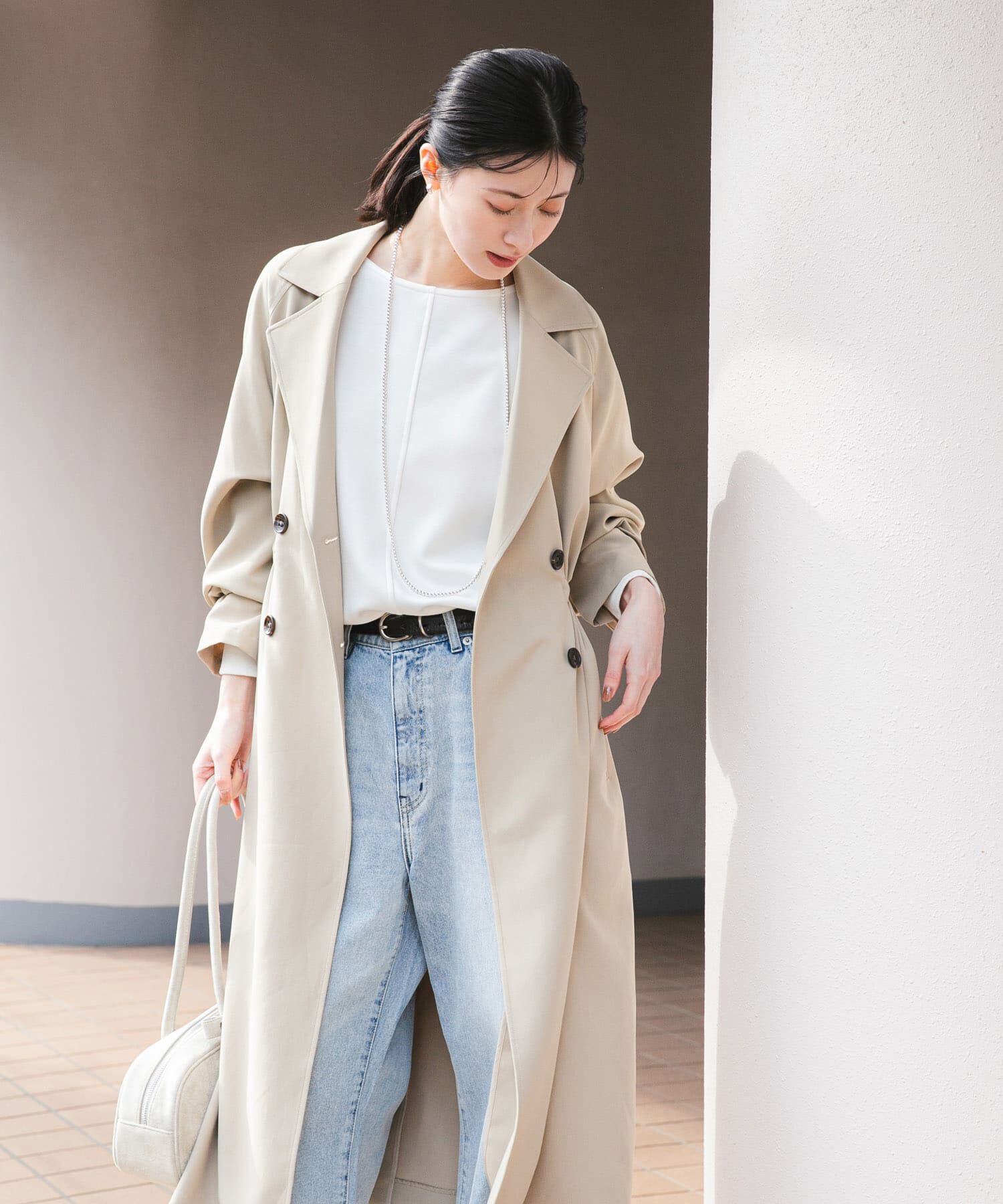 URBAN RESEARCH「『撥水/UVカット』ドロストトレンチコート」|トレンチコート|