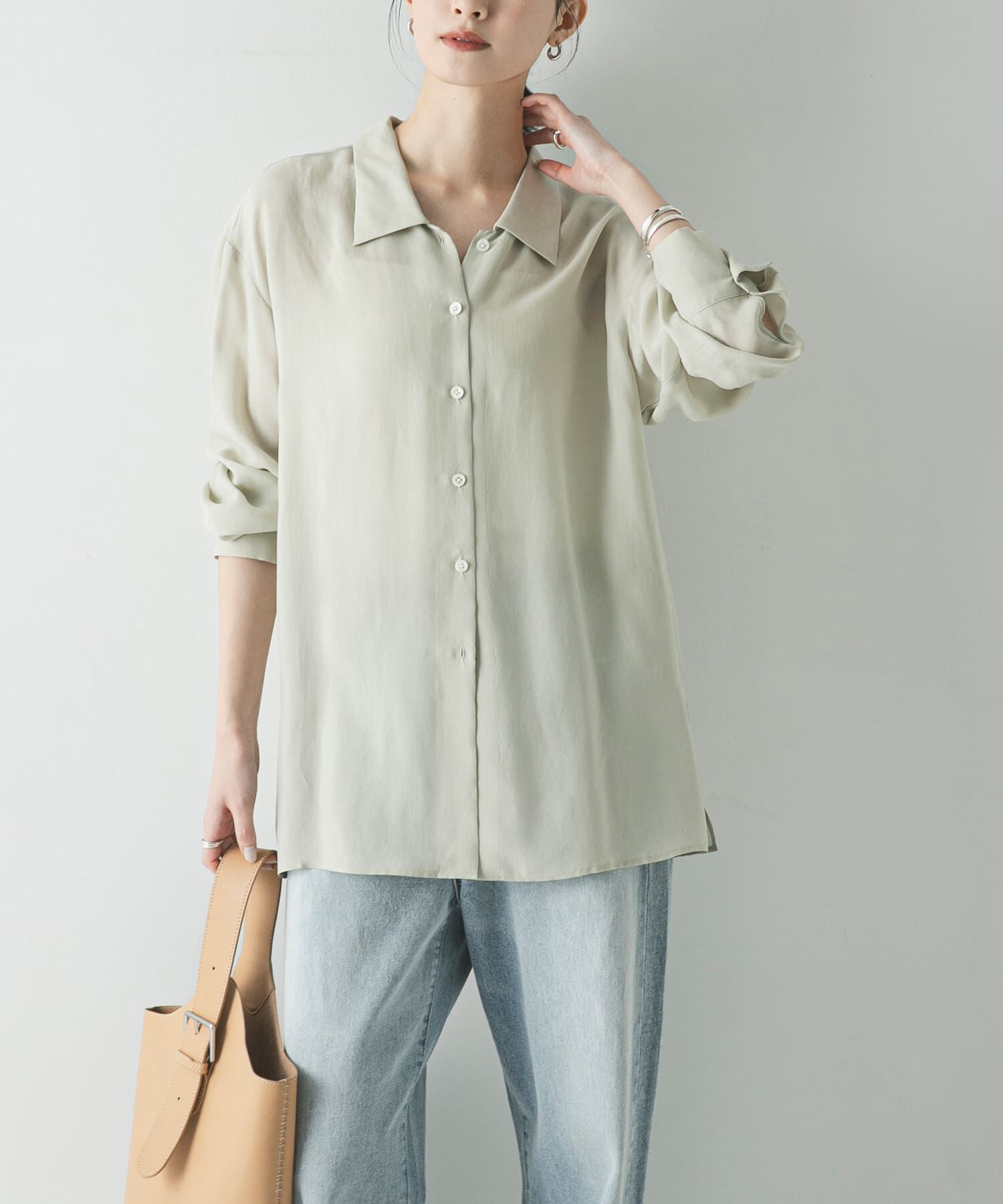 URBAN RESEARCH「キュプラシャツ」|シャツ・ブラウス|