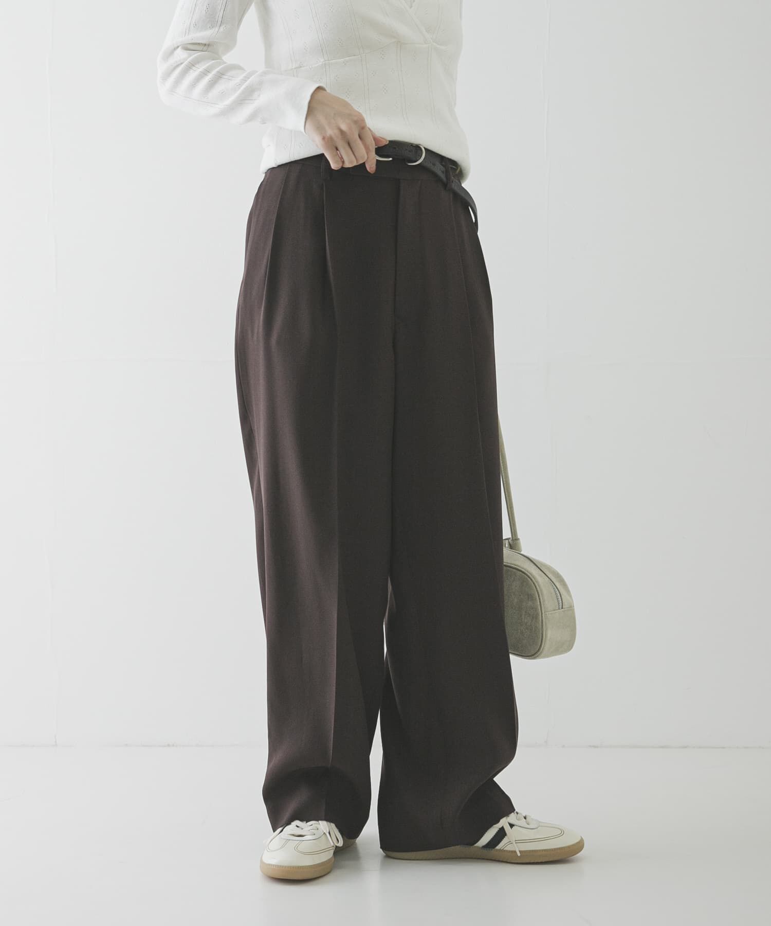 URBAN RESEARCH「ダブルクロスキュプラパンツ」|その他|ブラウン