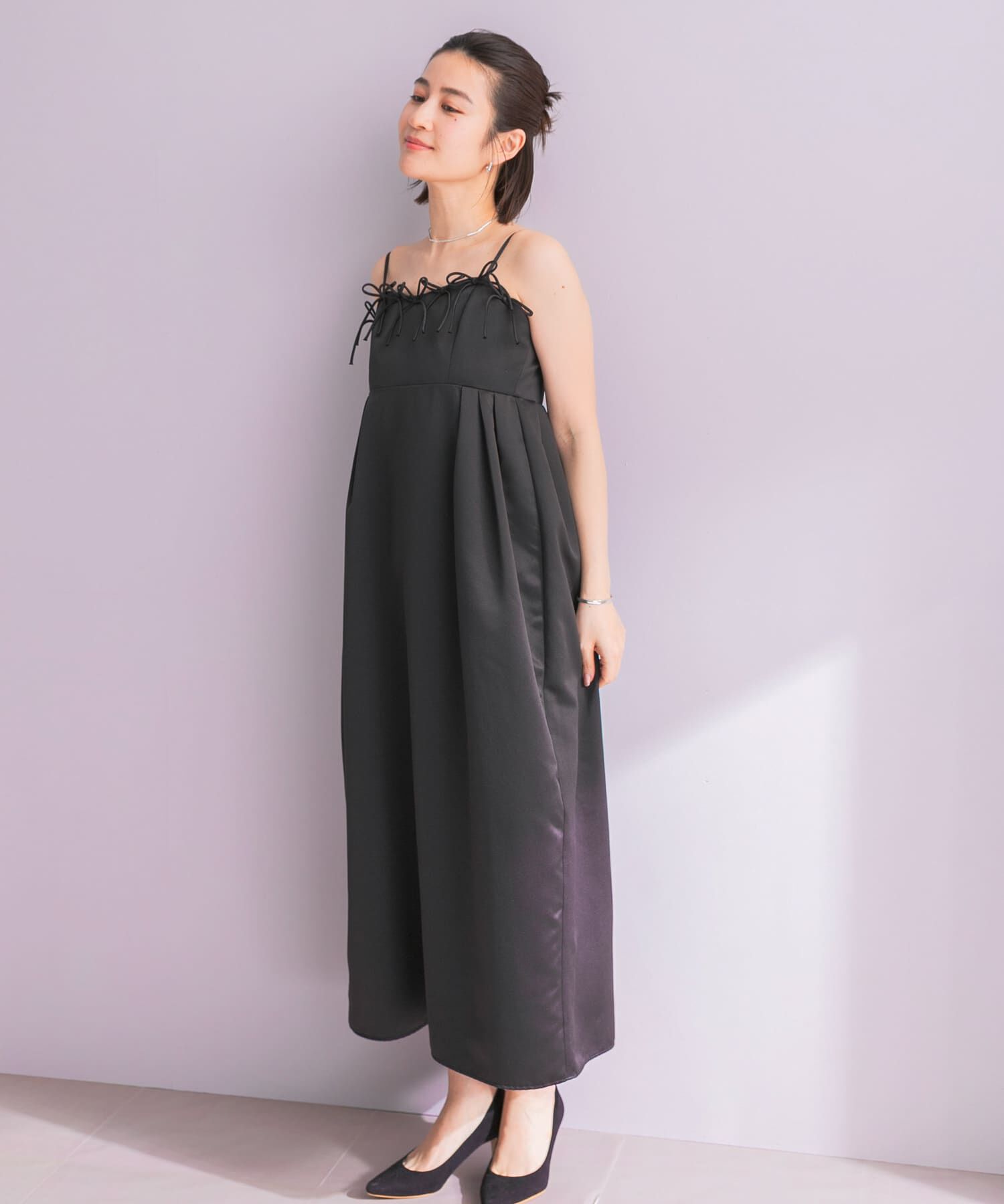 URBAN RESEARCH ROSSO「ANDRESD　RIBBONS DRESS&times;SHEER TOPS」|ワンピース|
