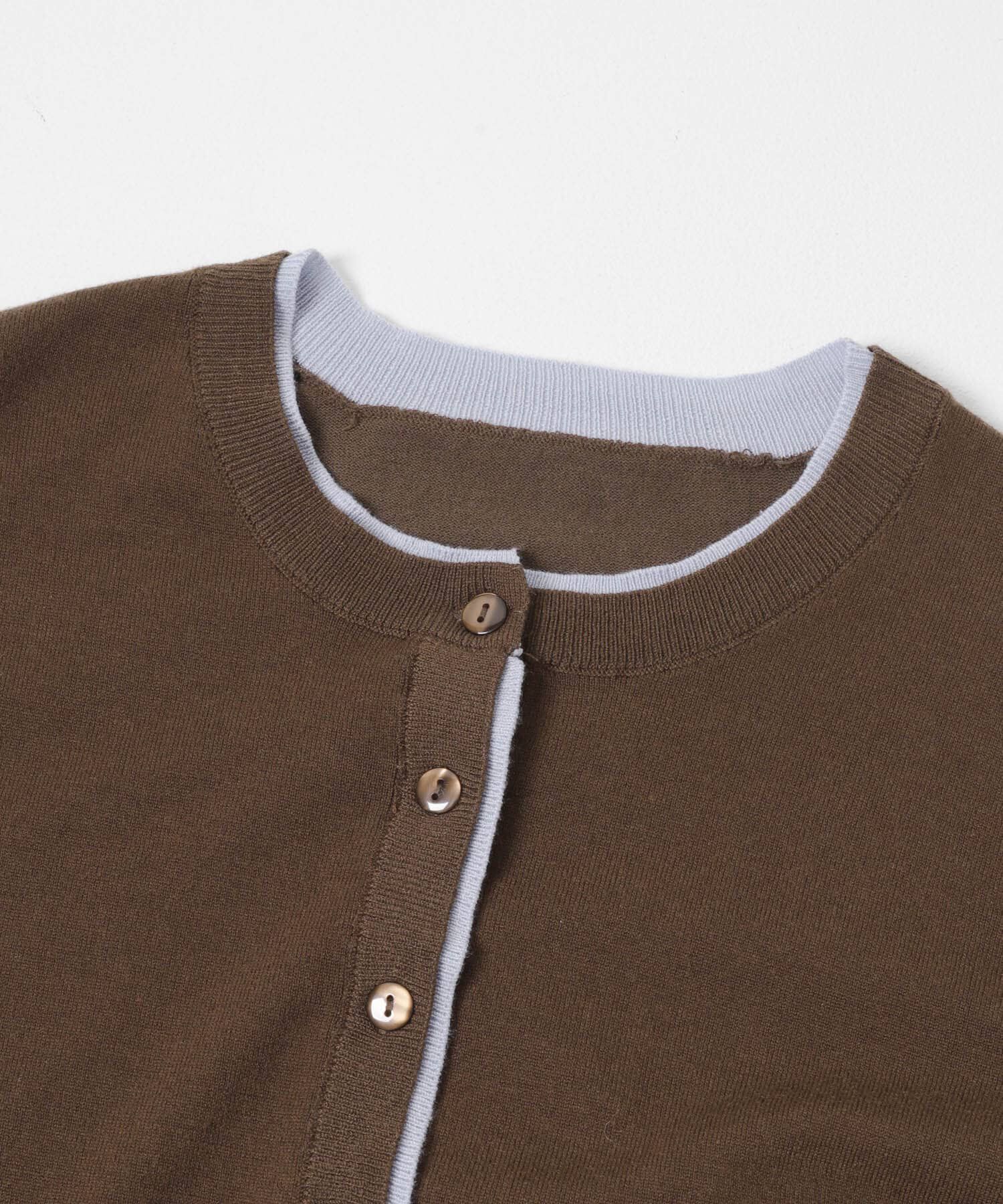 Sonny Label 「配色フリルニットカーディガン」|カーディガン|