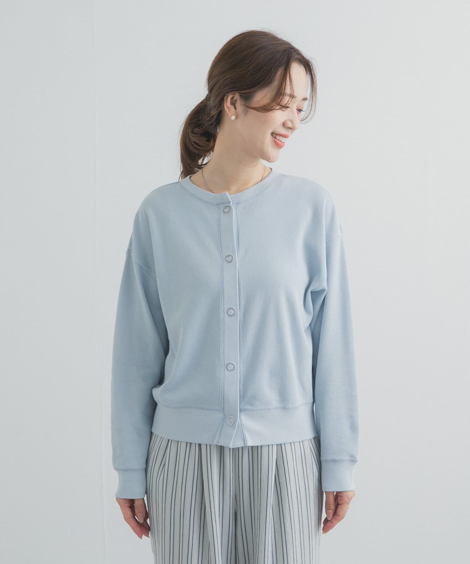 URBAN RESEARCH DOORS「ライトタックフライスカーディガン」|カーディガン|