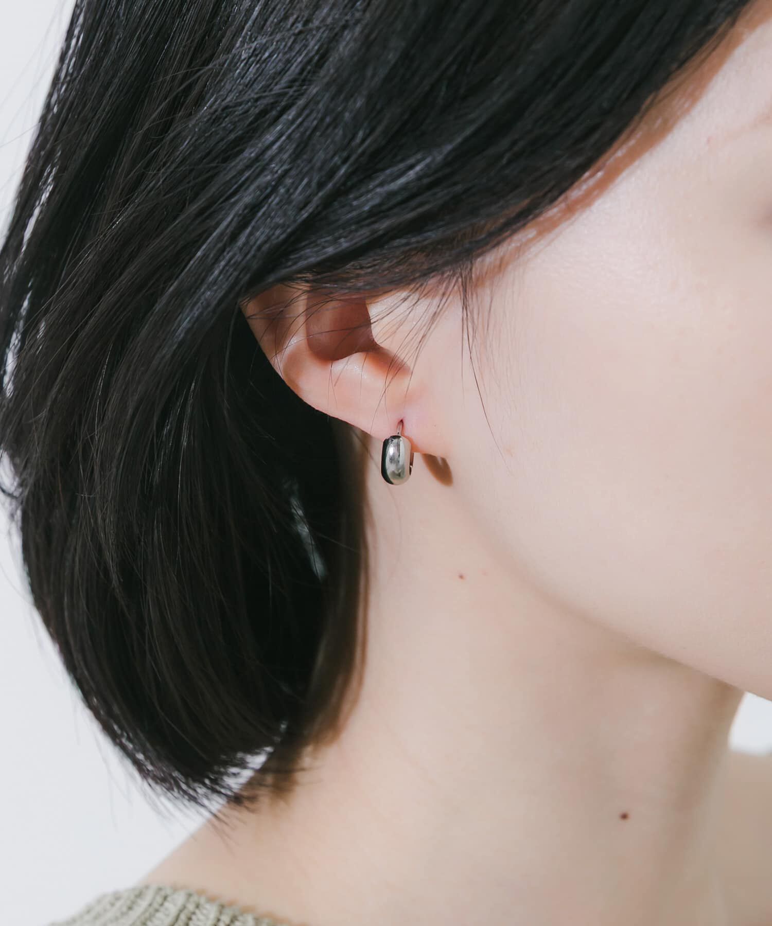 SMELLY「ステンレスプックリミニフープピアス」|ピアス|