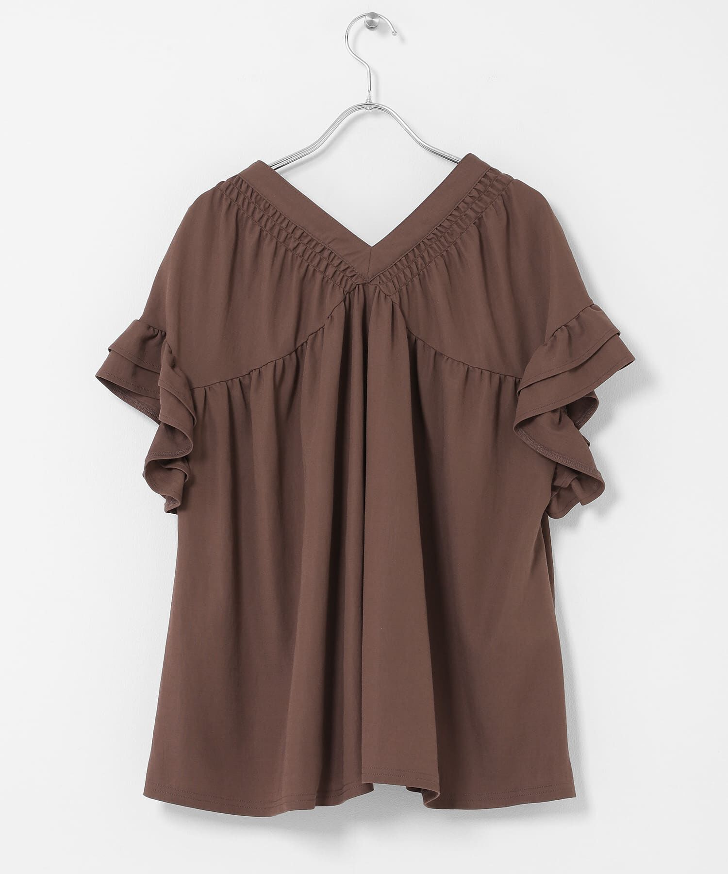 Sonny Label 「シャーリングフリルスリーブプルオーバー」|Tシャツ・カットソー|