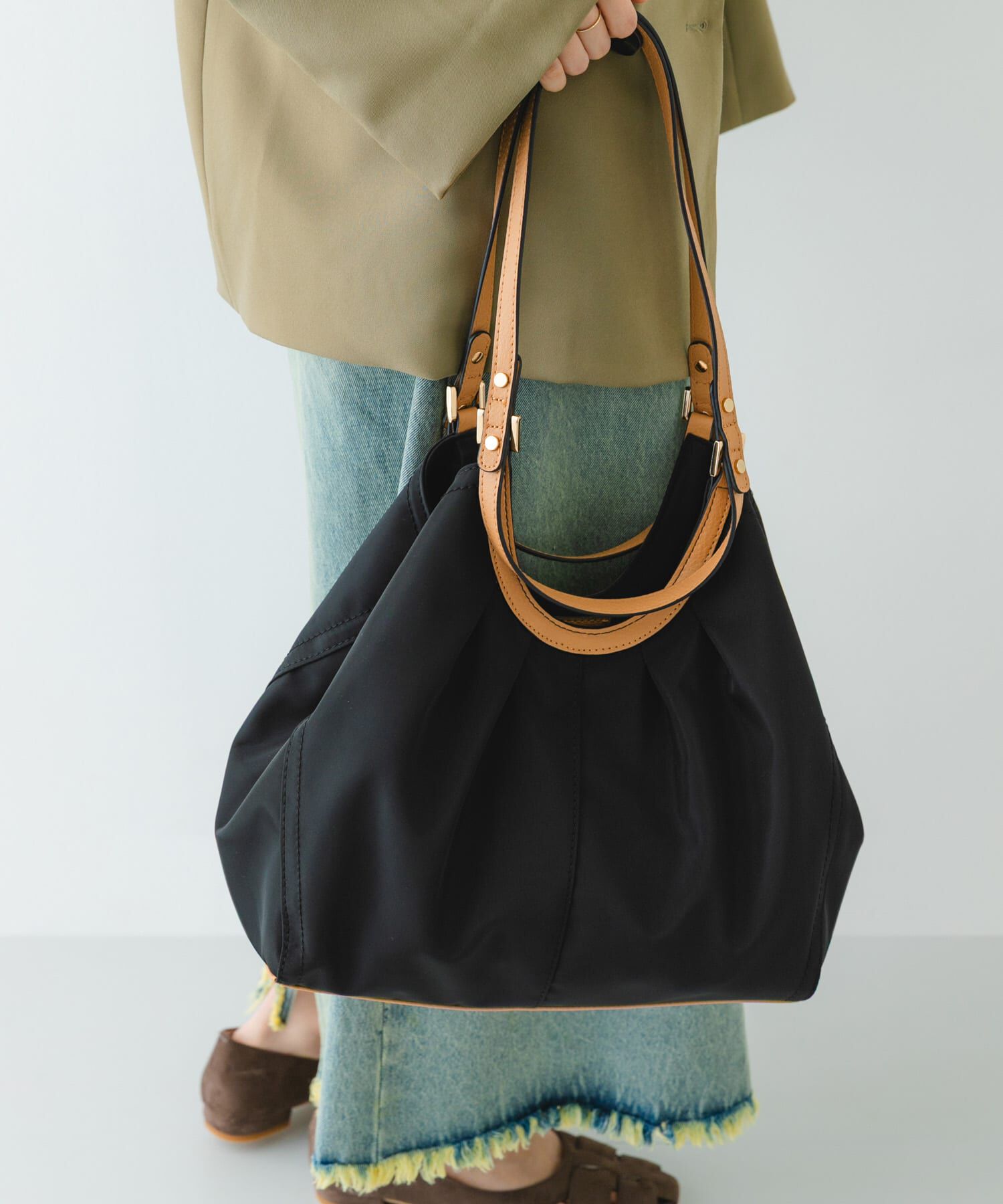 RODE SKO「撥水ギャザータックトートバッグ」|トートバッグ|