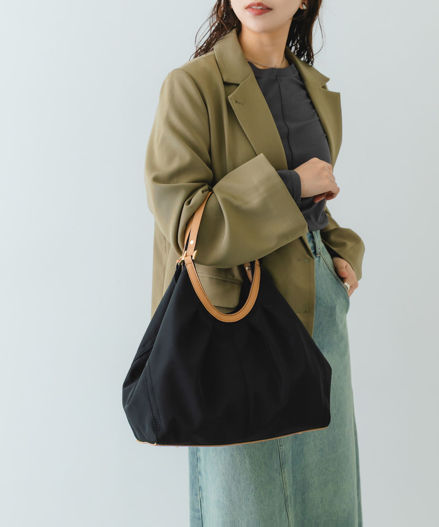 RODE SKO「撥水ギャザータックトートバッグ」|トートバッグ|