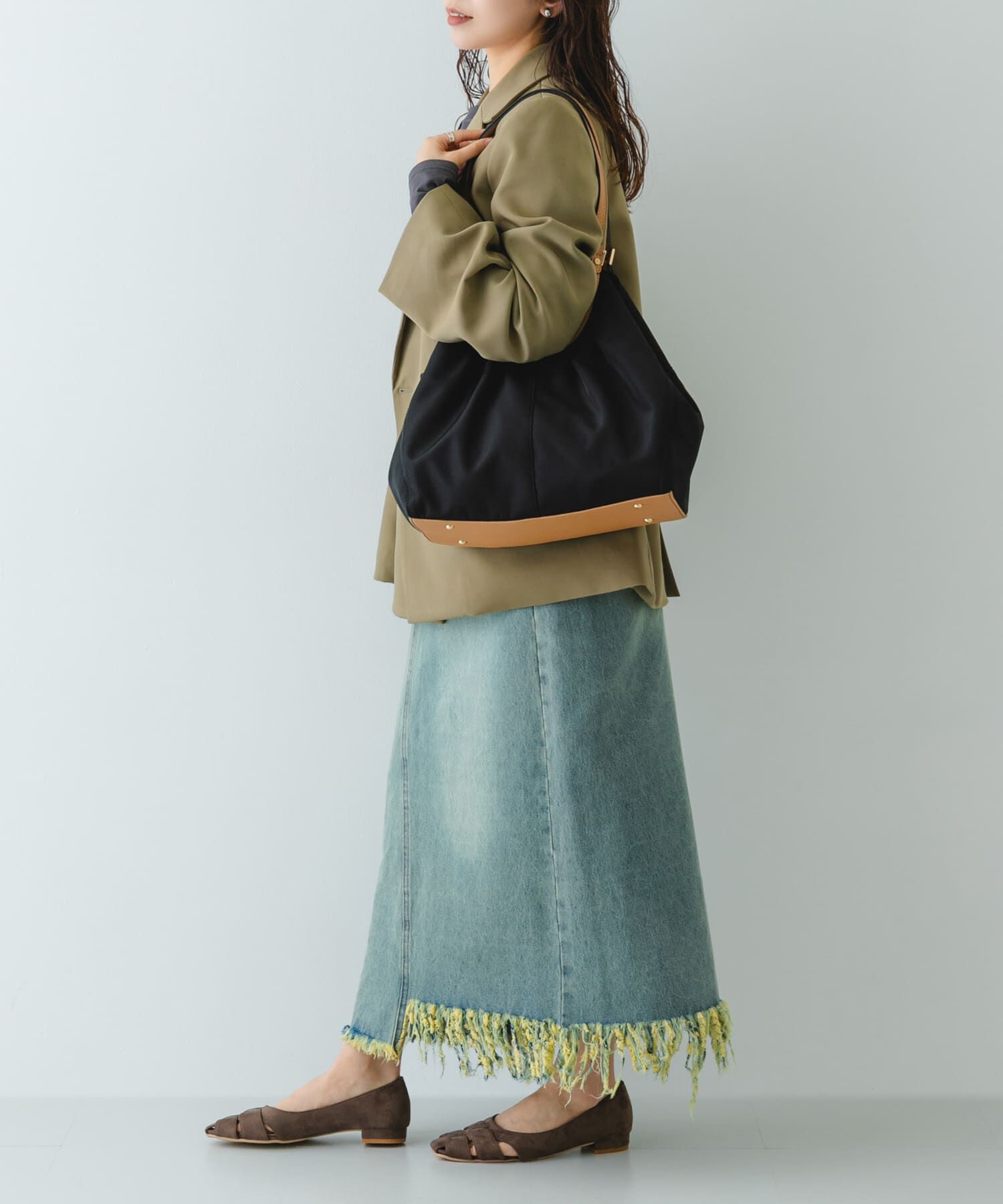 RODE SKO「撥水ギャザータックトートバッグ」|トートバッグ|