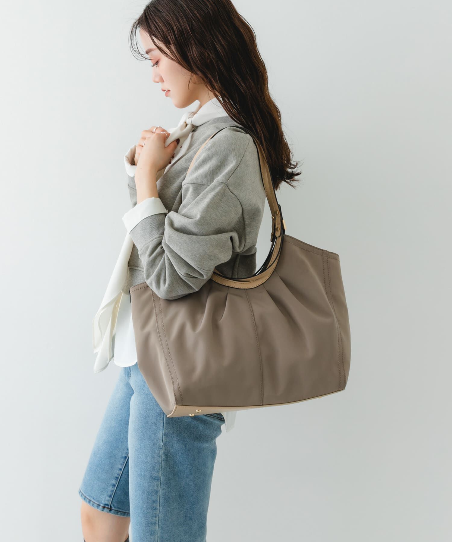 RODE SKO「撥水ギャザータックトートバッグ」|トートバッグ|