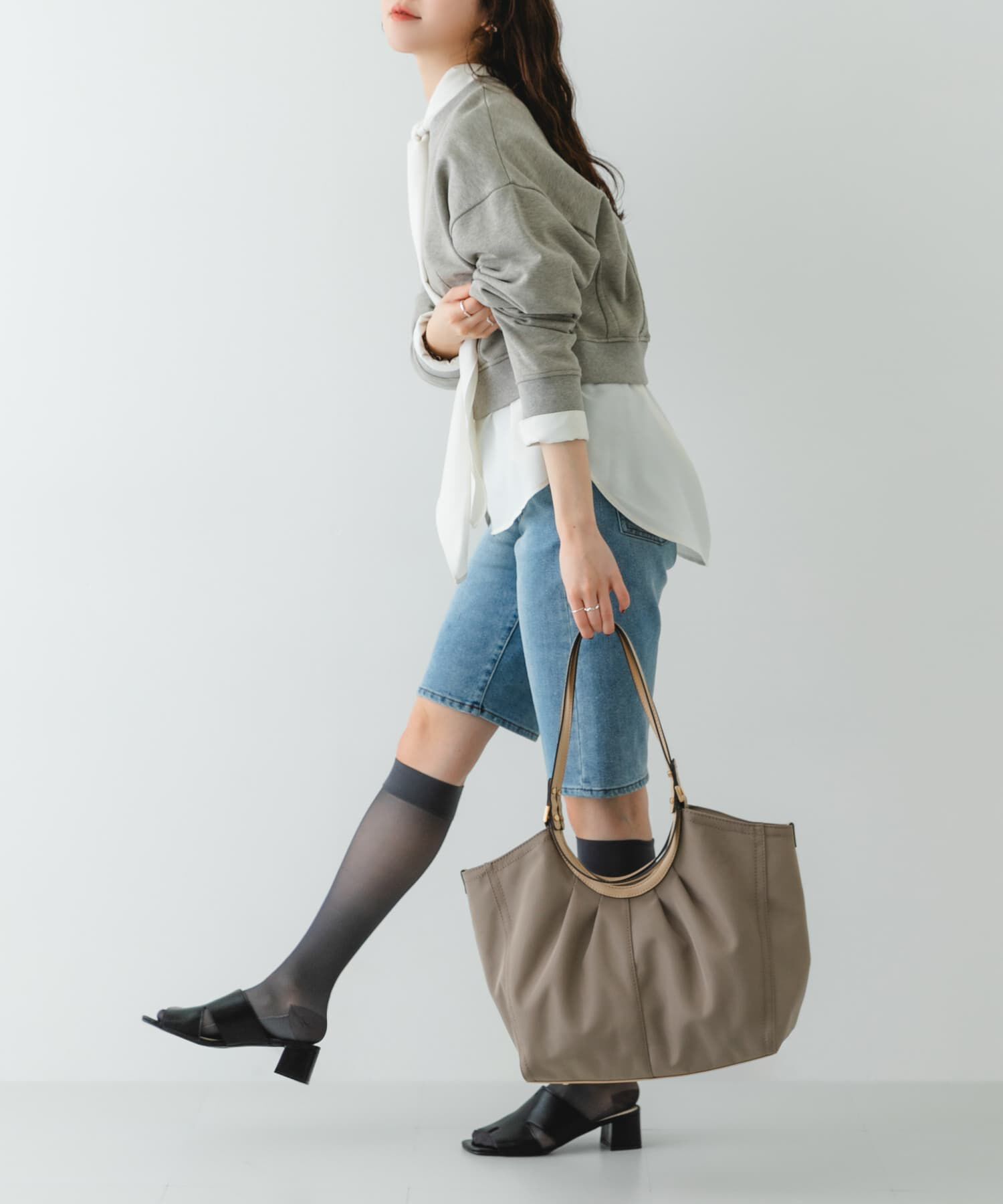 RODE SKO「撥水ギャザータックトートバッグ」|トートバッグ|