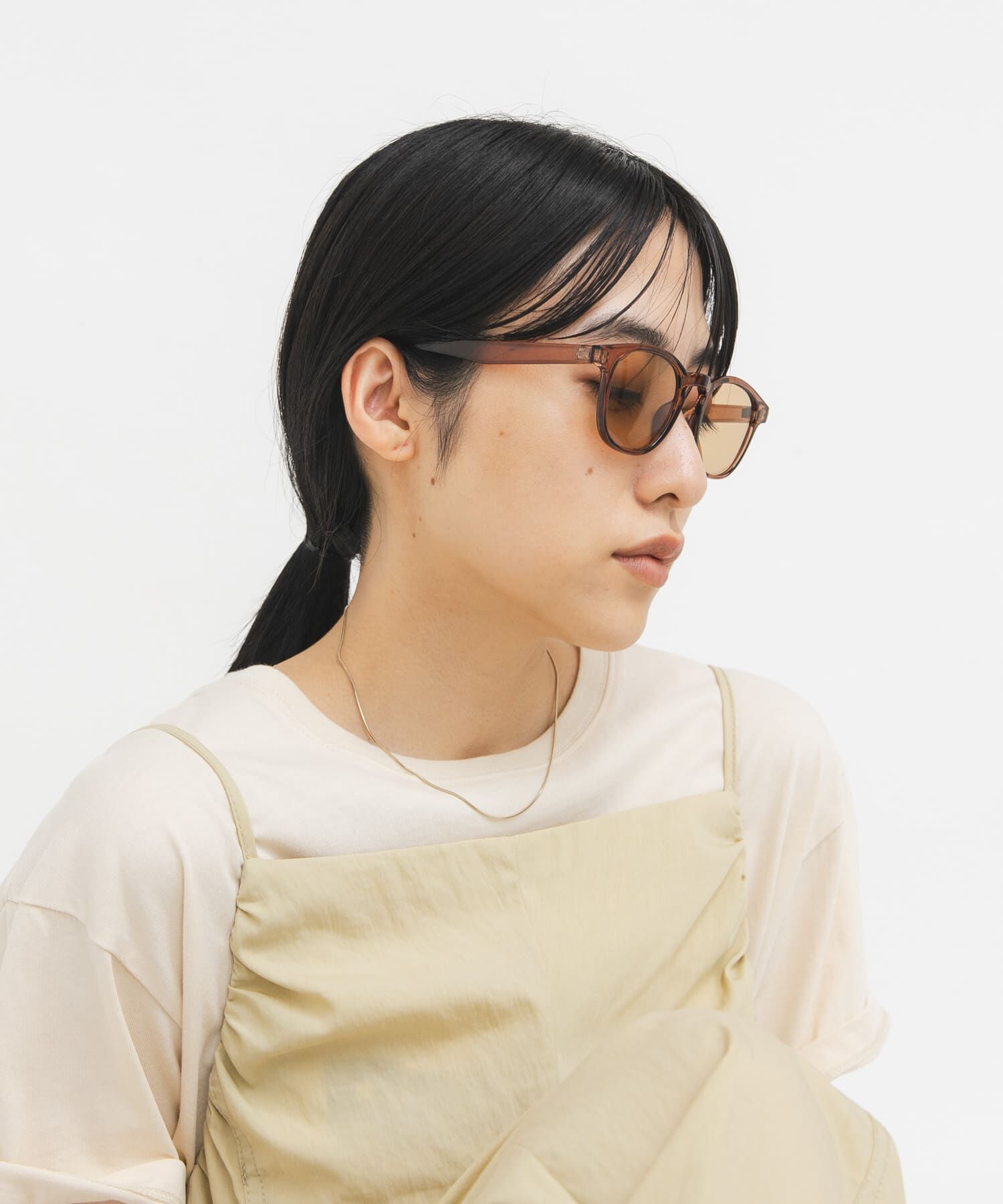  「ボストンフレームサングラス」|メガネ|