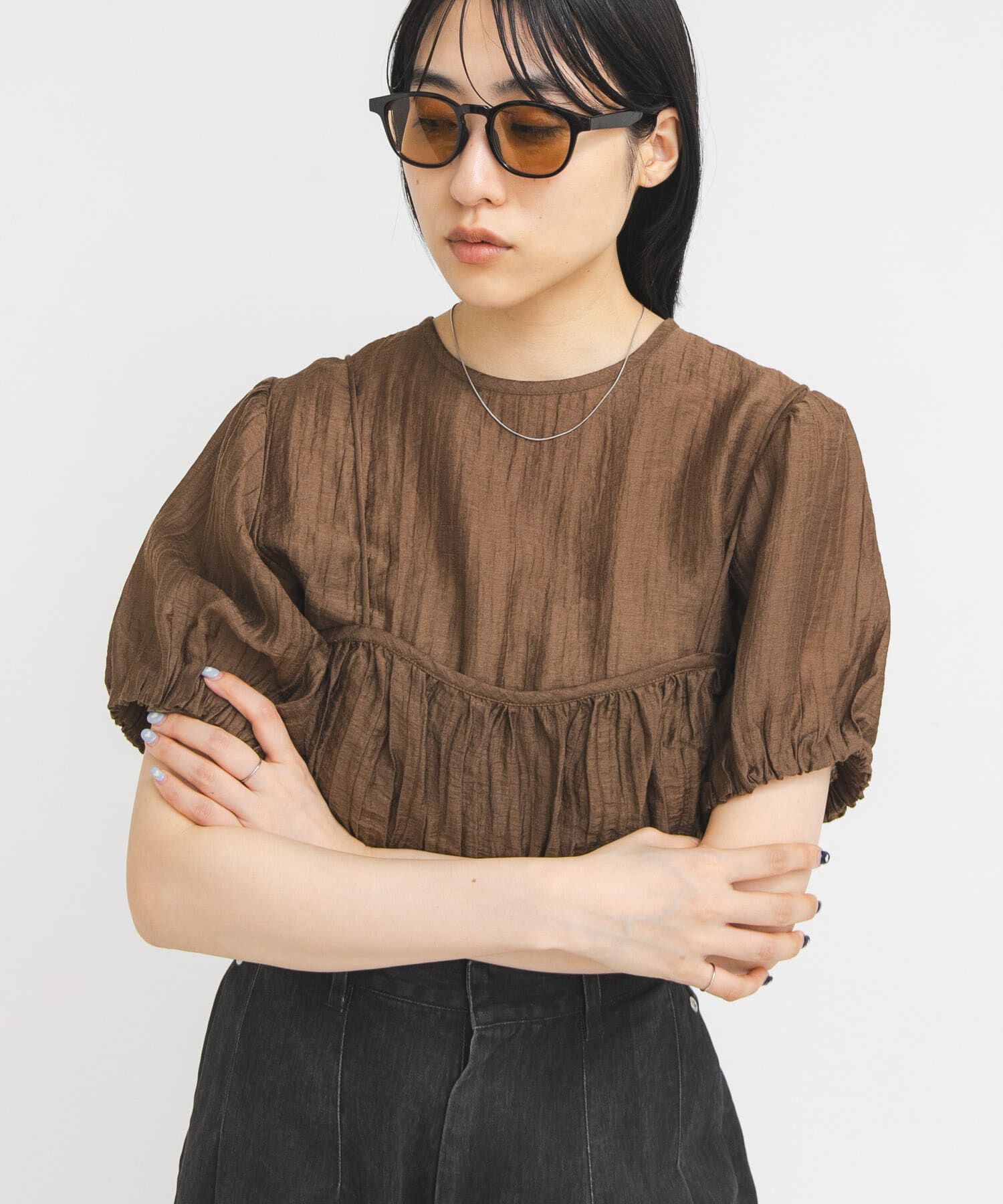  「ボストンフレームサングラス」|メガネ|