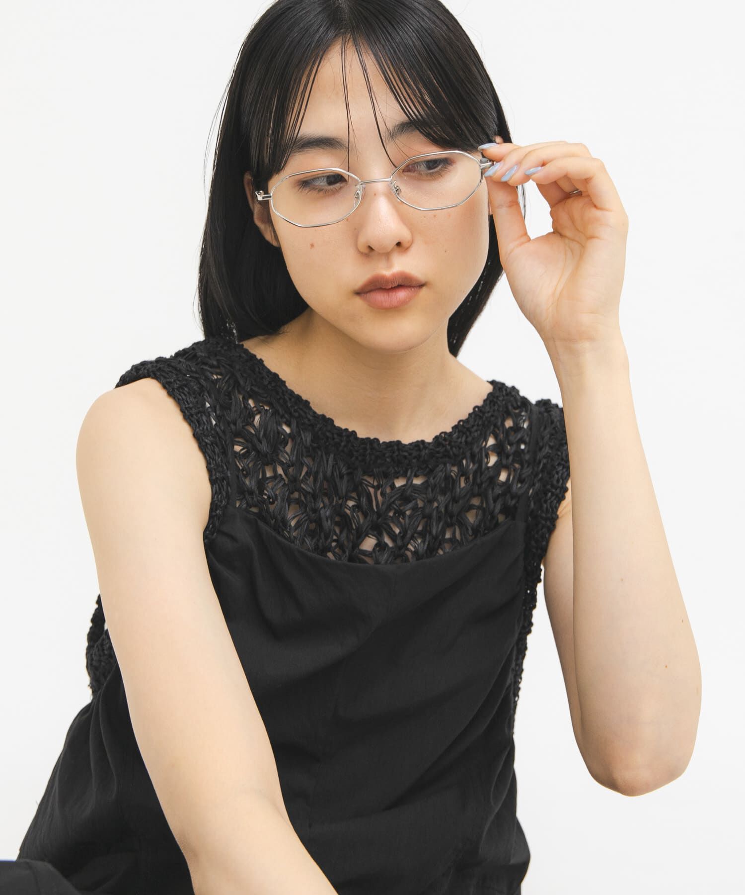  「メタルフレームサングラス」|メガネ|クリア