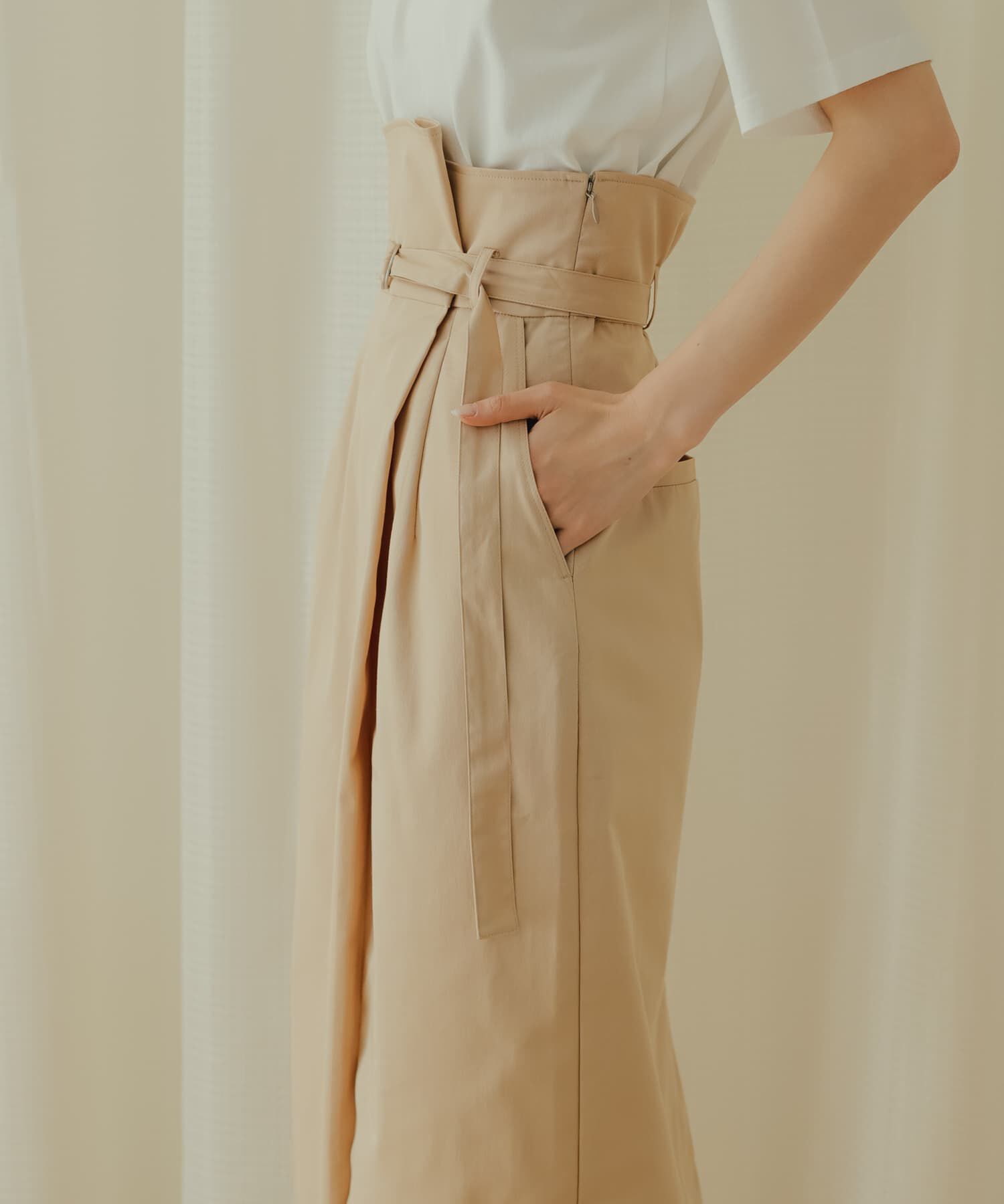 SENSE OF PLACE by URBAN RESEARCH「アシンメトリーハイウエストタイトスカート」|スカート|