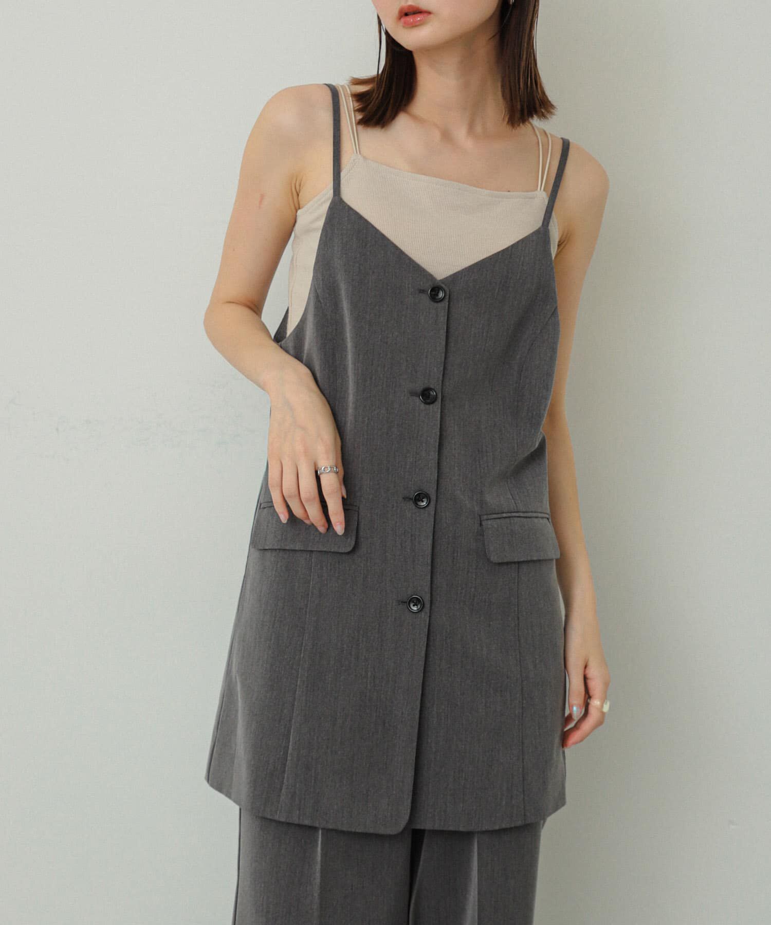 SENSE OF PLACE by URBAN RESEARCH「テーラードキャミチュニック」|チュニック|グレー