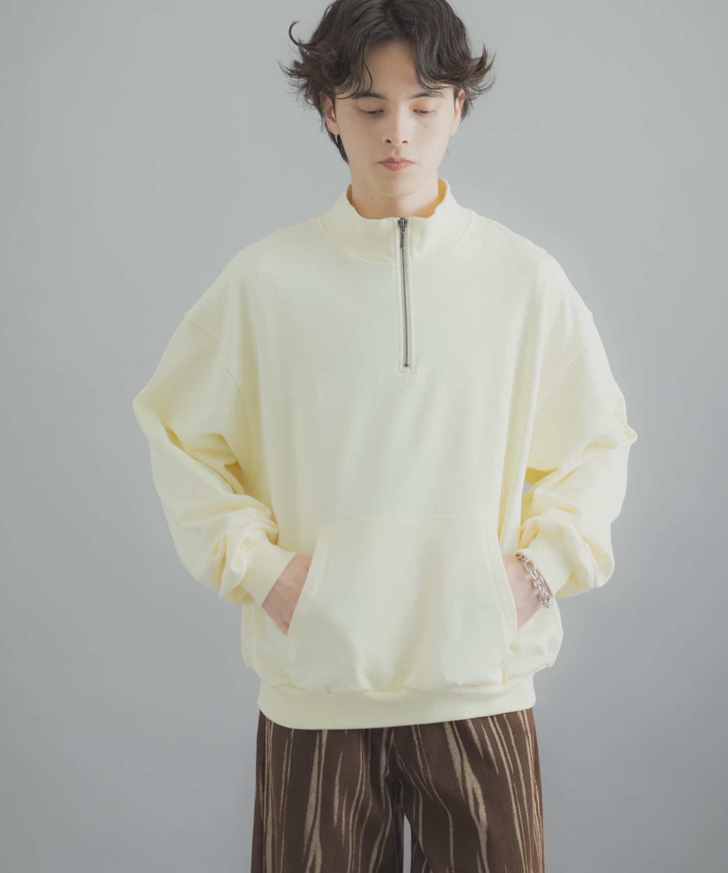 SENSE OF PLACE by URBAN RESEARCH「『洗濯可/撥水/防花粉』SKINProofハーフジップスウェット」|スウェット・ジャージ|