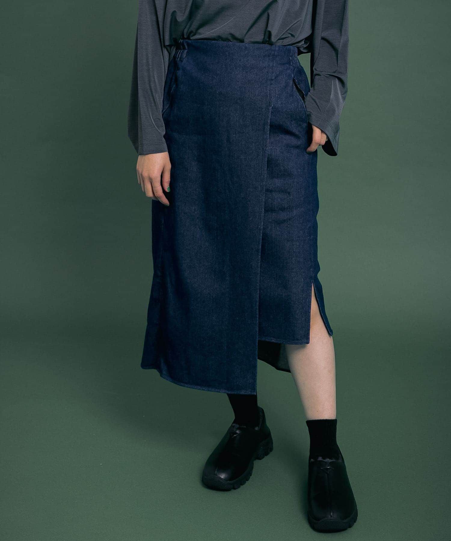 SENSE OF PLACE by URBAN RESEARCH「Uiscel　撥水デニムラップスカート」|スカート|