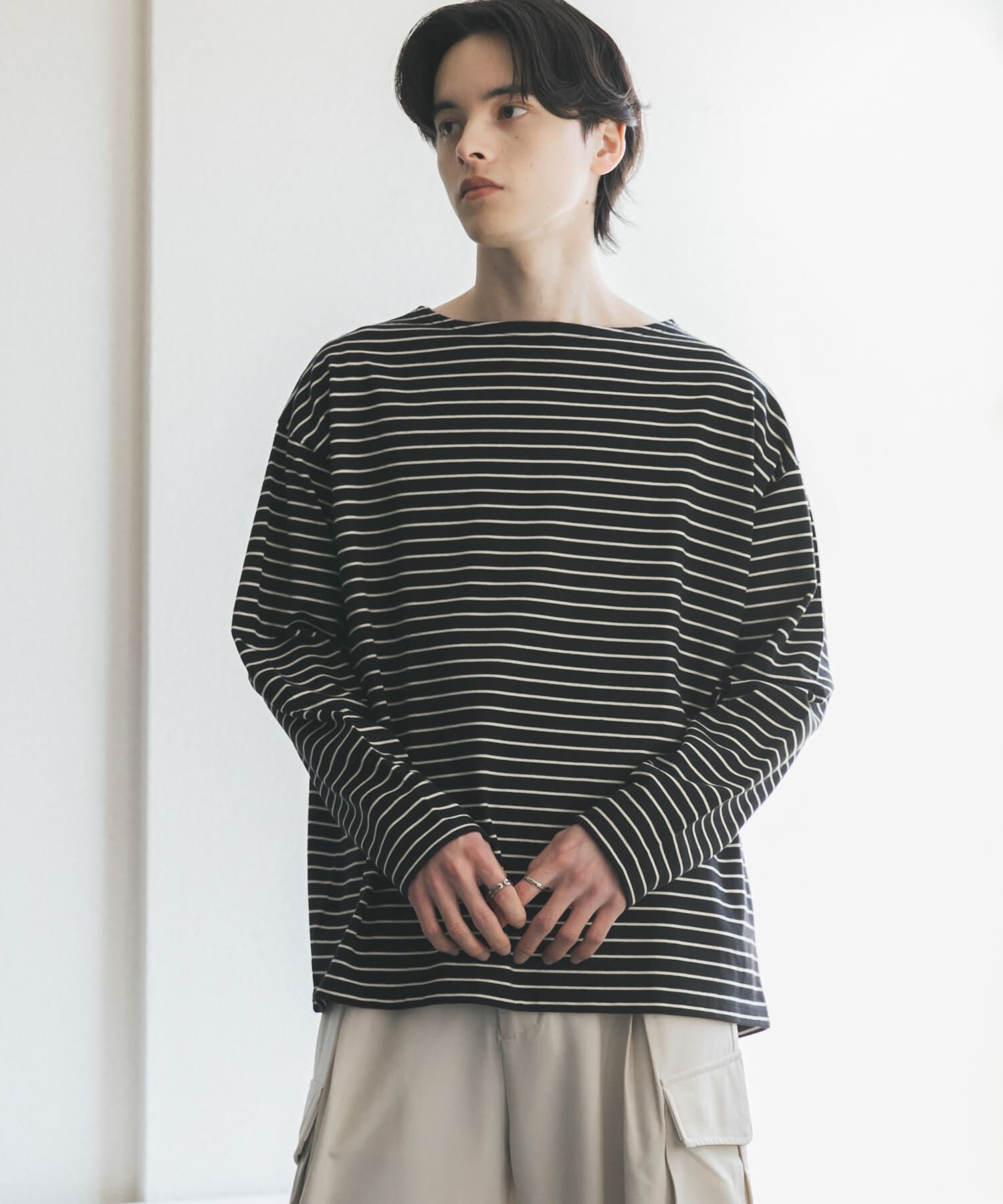 SENSE OF PLACE by URBAN RESEARCH「エクストラルーズバスクシャツ」|Tシャツ・カットソー|