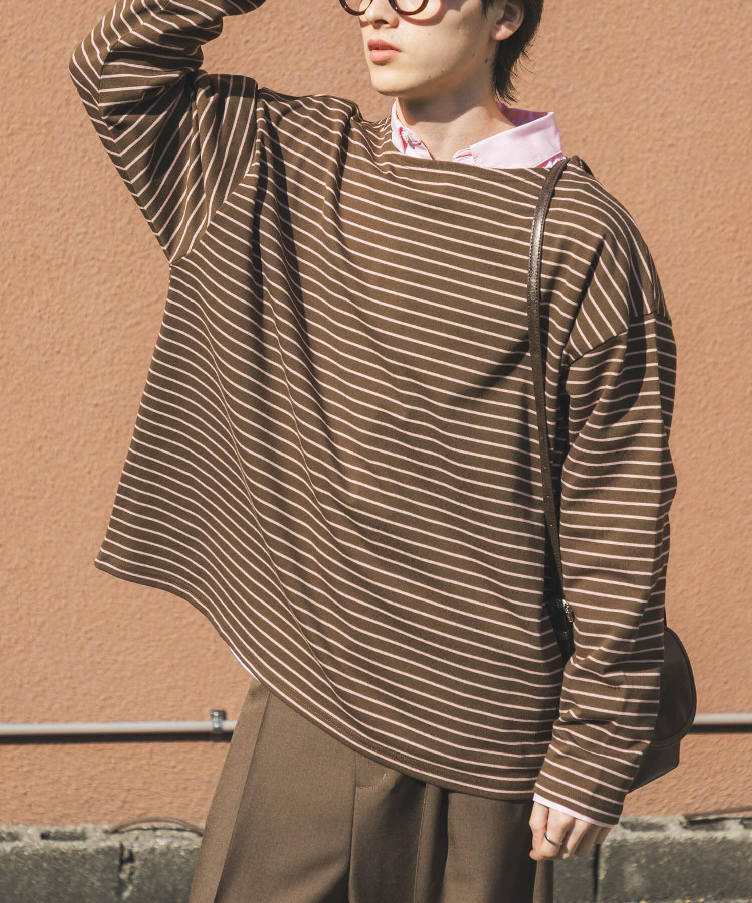 SENSE OF PLACE by URBAN RESEARCH「エクストラルーズバスクシャツ」|Tシャツ・カットソー|ブラウン