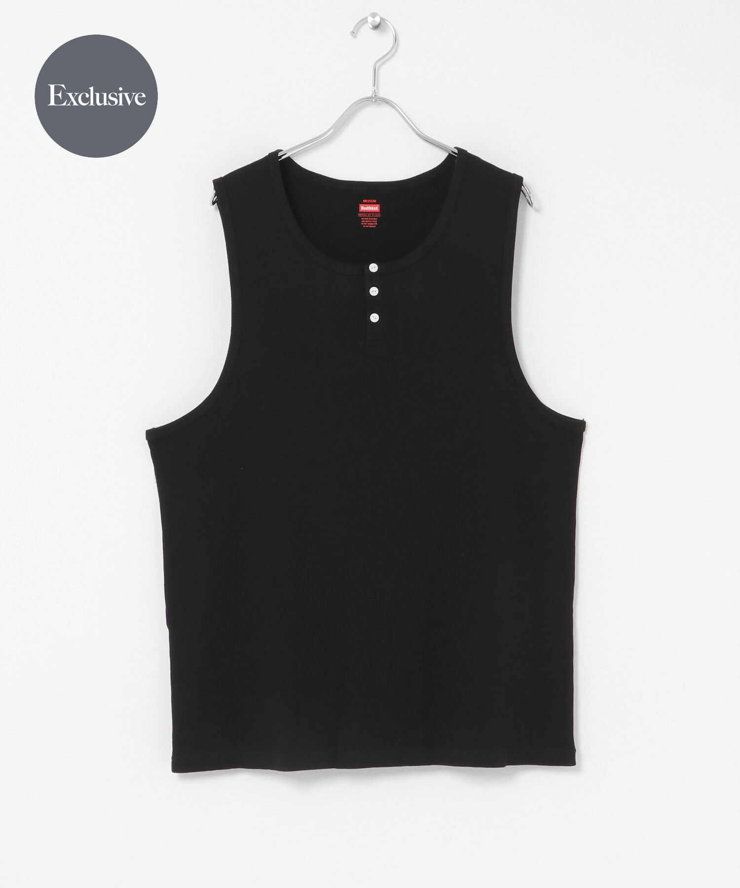 SENSE OF PLACE by URBAN RESEARCH「『別注』Healthknit&times;SENSE OF PLACE　タンクトップ」|タンクトップ|ブラック