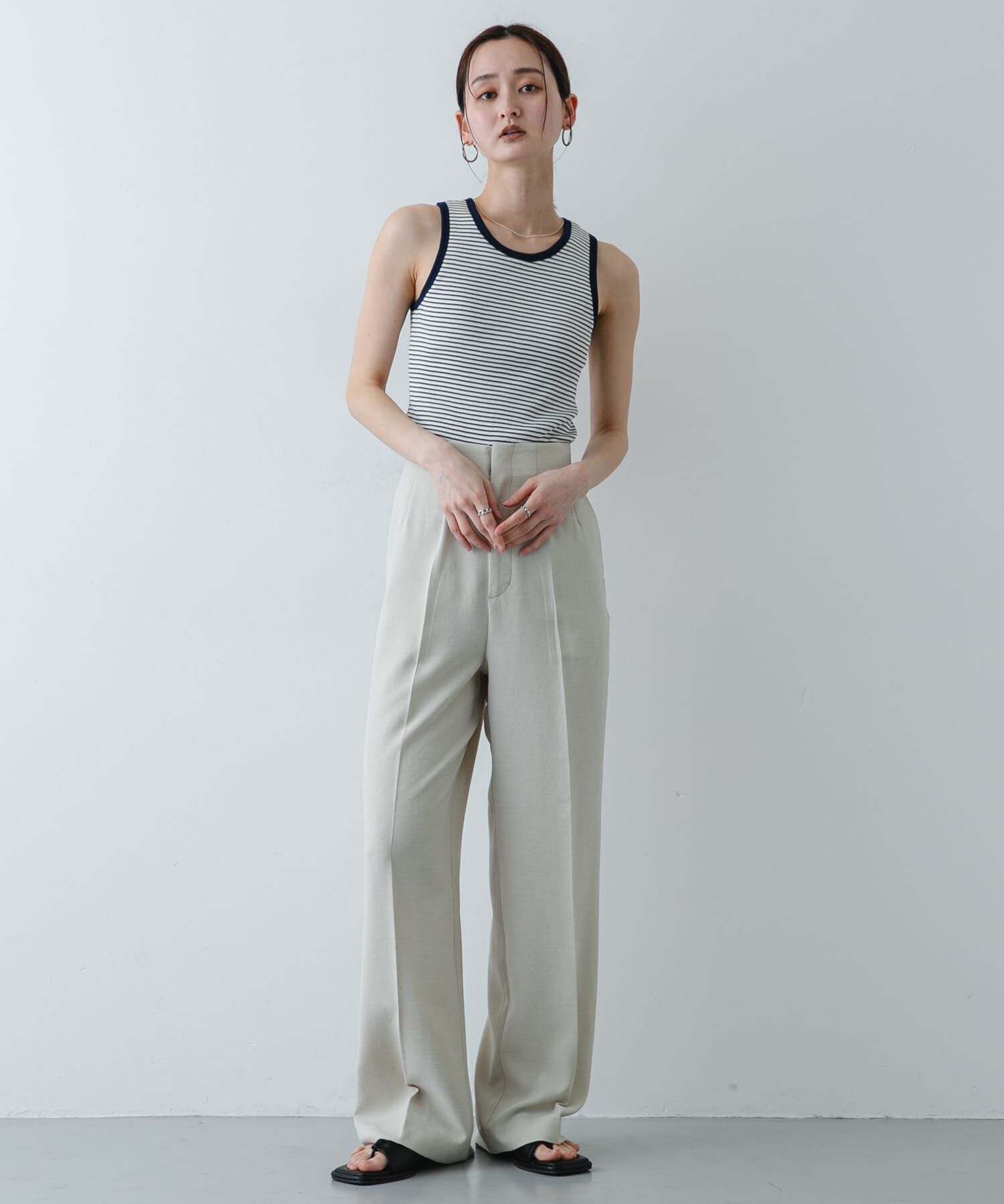 SENSE OF PLACE by URBAN RESEARCH「『別注』Healthknit&times;SENSE OF PLACE ボーダータンクトップ」|タンクトップ|