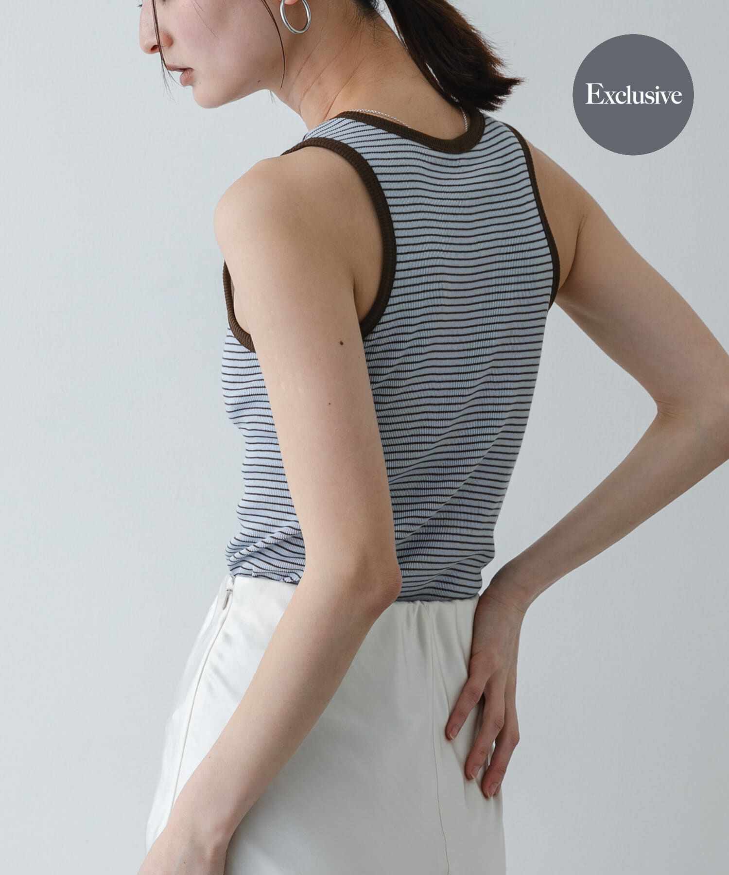 SENSE OF PLACE by URBAN RESEARCH「『別注』Healthknit&times;SENSE OF PLACE ボーダータンクトップ」|タンクトップ|ブルー系その他