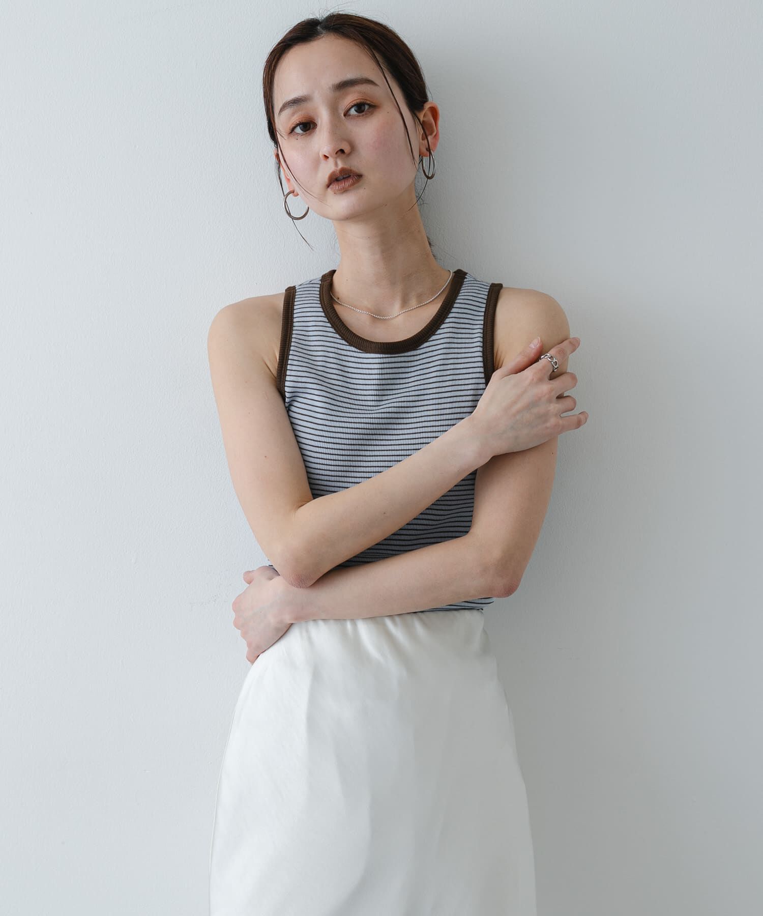 SENSE OF PLACE by URBAN RESEARCH「『別注』Healthknit&times;SENSE OF PLACE ボーダータンクトップ」|タンクトップ|