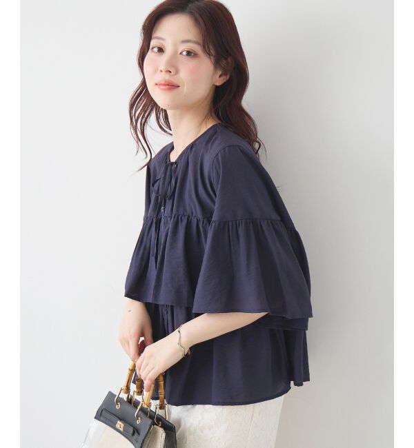  「ヴィンテージライクティアードブラウス」|シャツ・ブラウス|