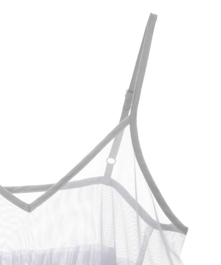 earth music&ecology「チュールティアードチュニック」|チュニック|