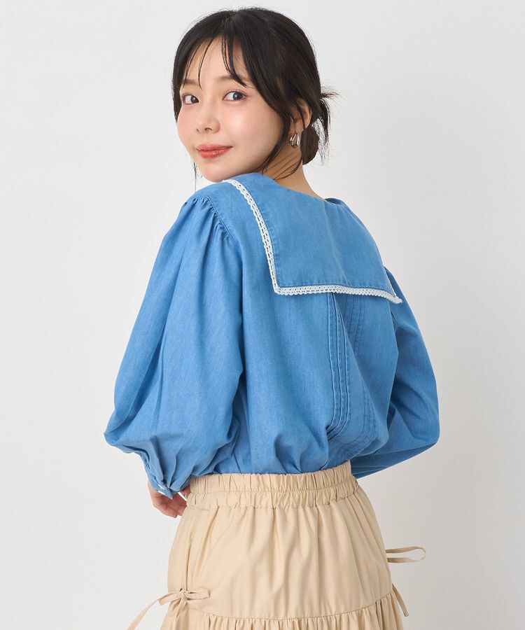 earth music&ecology「セーラーカラーブラウス」|シャツ・ブラウス|