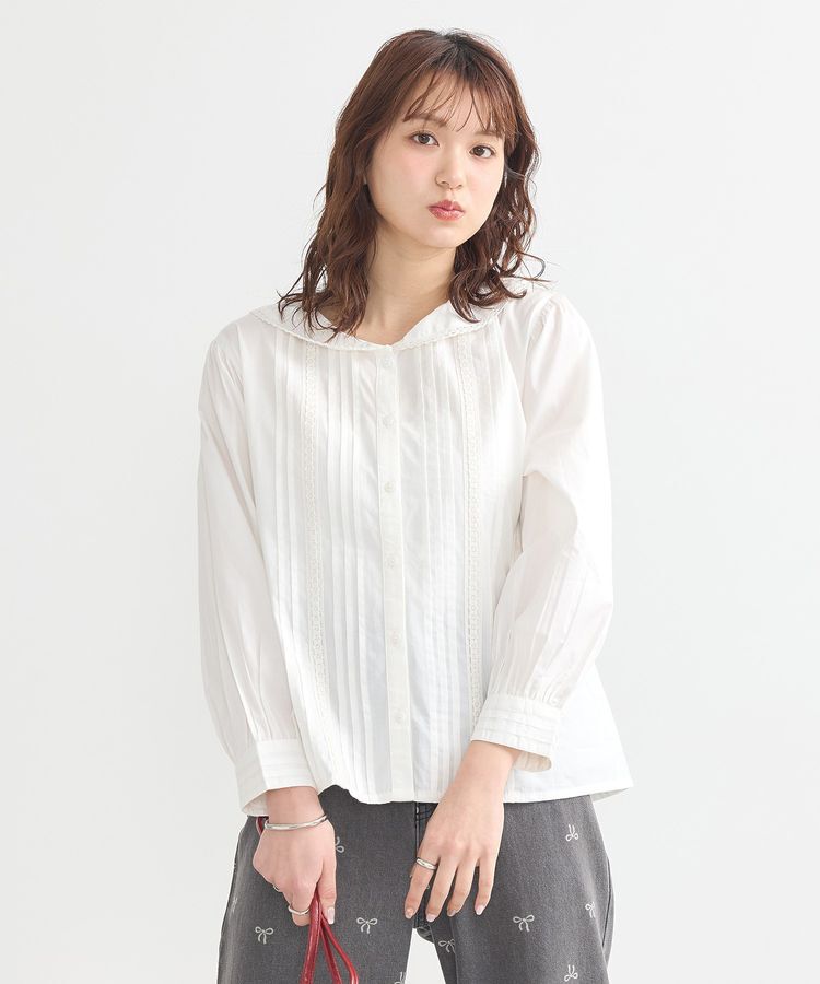 earth music&ecology「セーラーカラーブラウス」|シャツ・ブラウス|