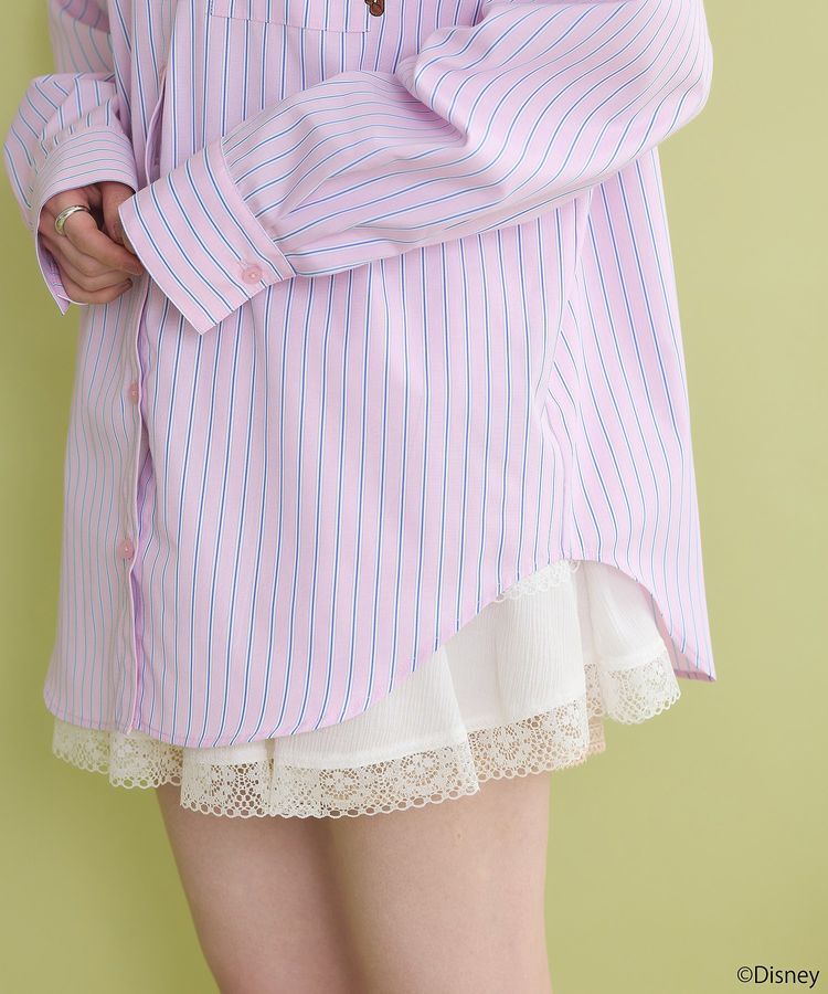 earth music&ecology「チップ&デール/ストライプシャツ」|シャツ・ブラウス|