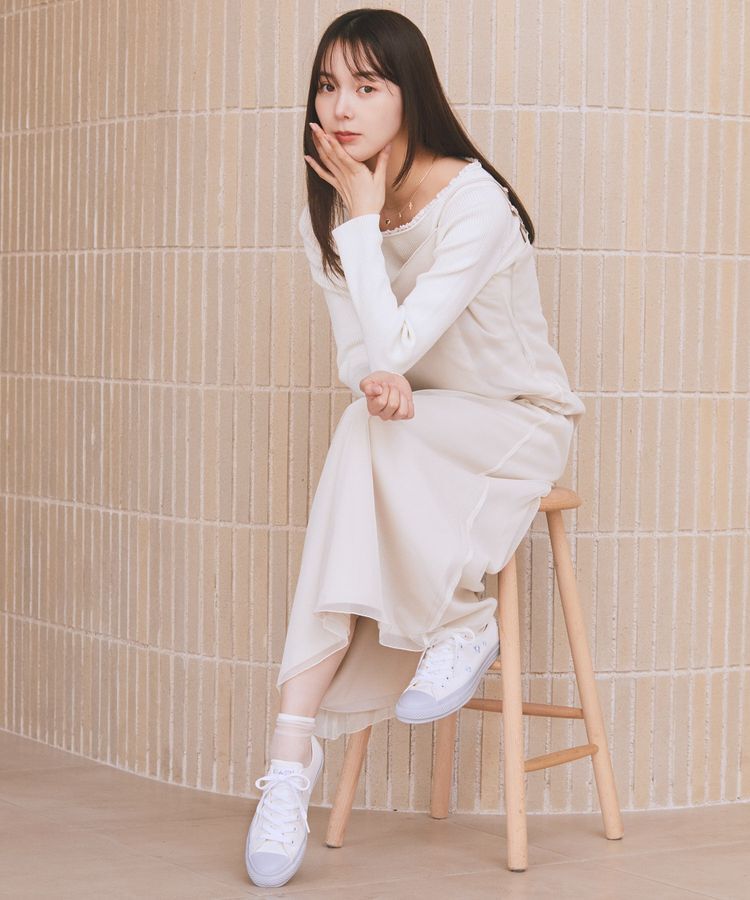 earth music&ecology「SET2点チュール＆キャミワンピース」|ワンピース|