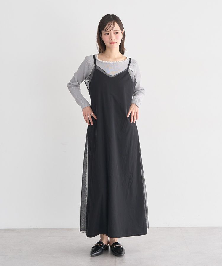 earth music&ecology「SET2点チュール＆キャミワンピース」|ワンピース|